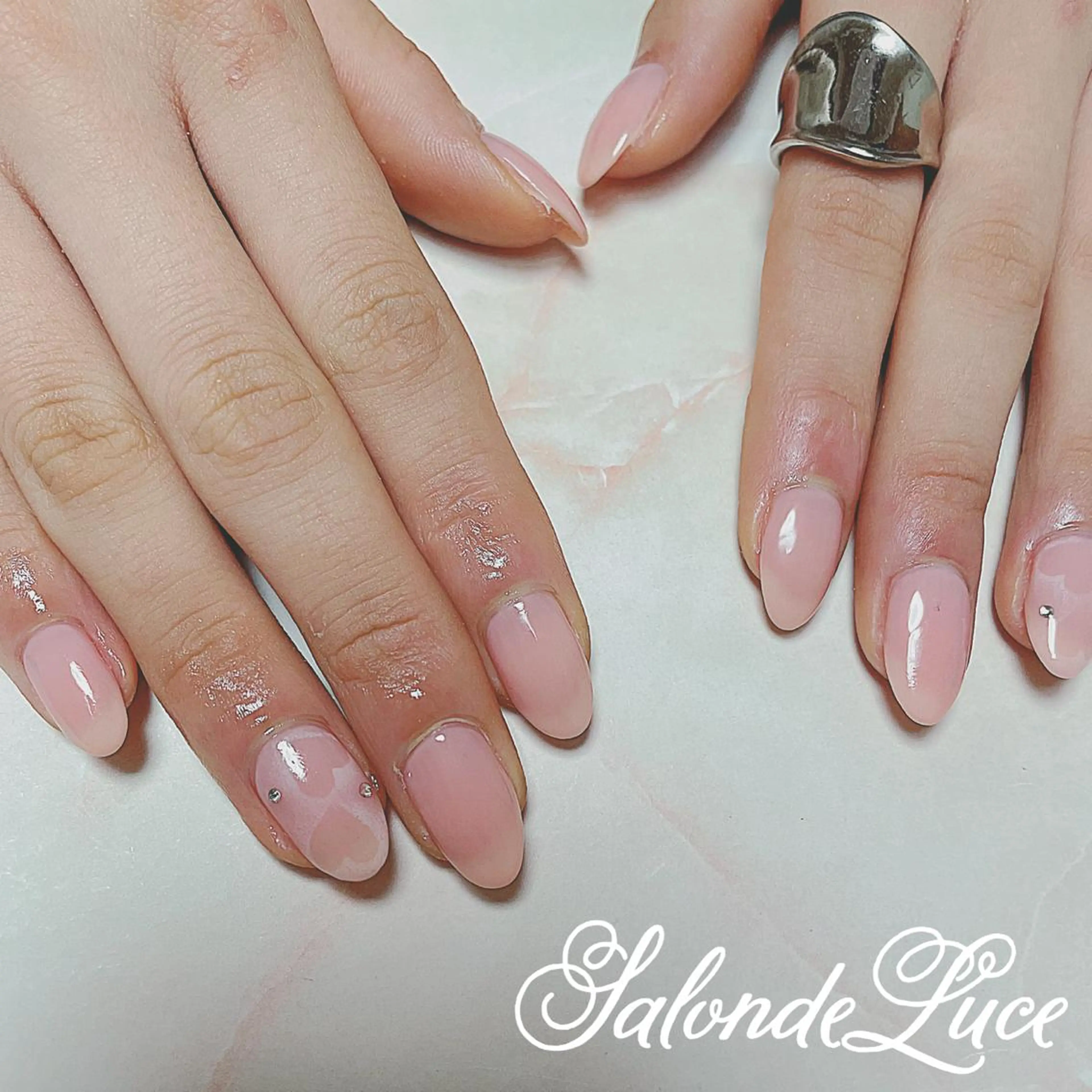 ネイル ハート バレンタイン Salon de Luceのネイルデザイン