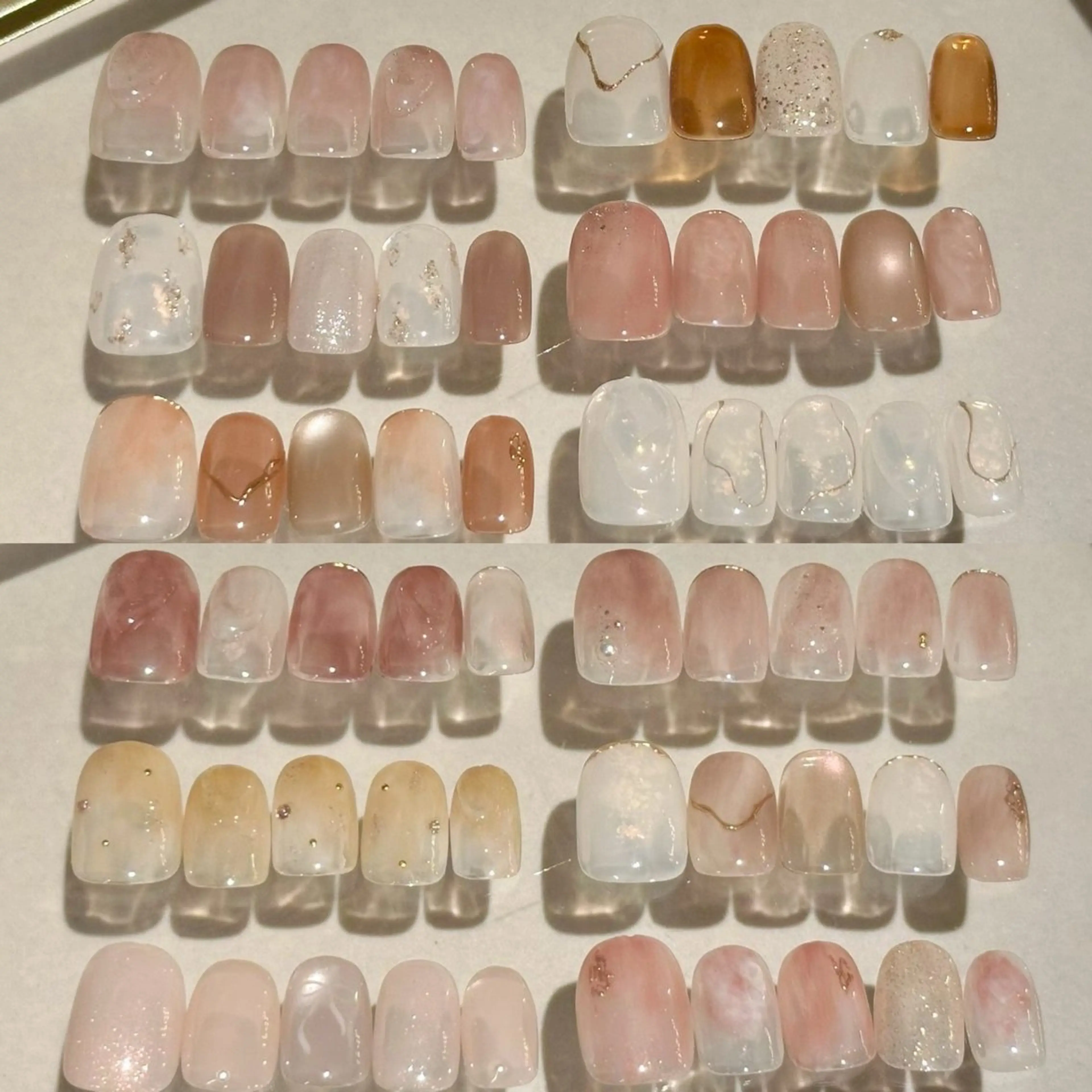 ♢U30限定♢【オフあり】⋆꙳⁎𓆸ニュアンスネイル꙳⋆ 24種サンプルからお選び頂けます※色配置変更不可の写真