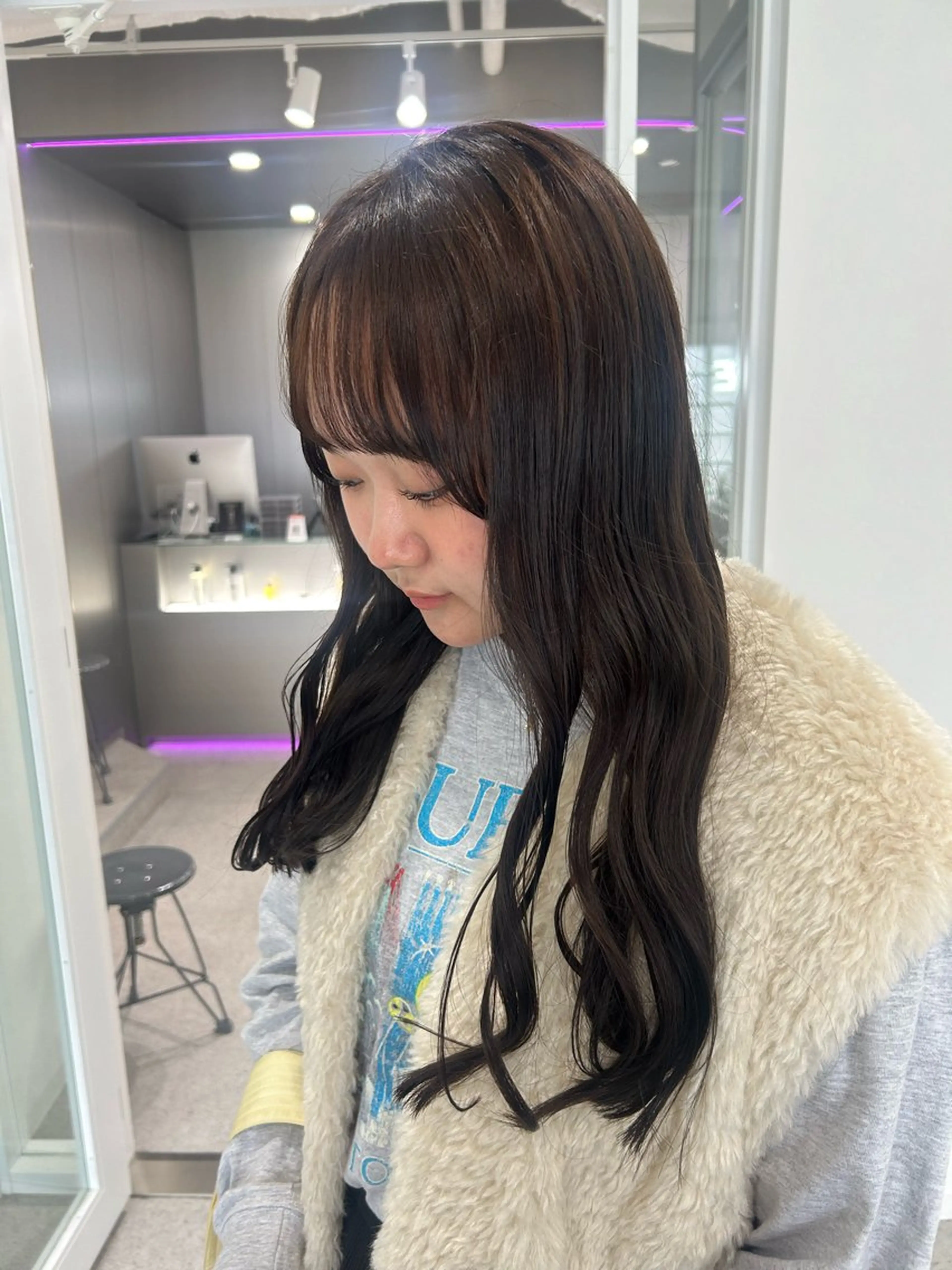 ロング カラー 愛結 暖色カラー🎀🩰のヘアスタイル