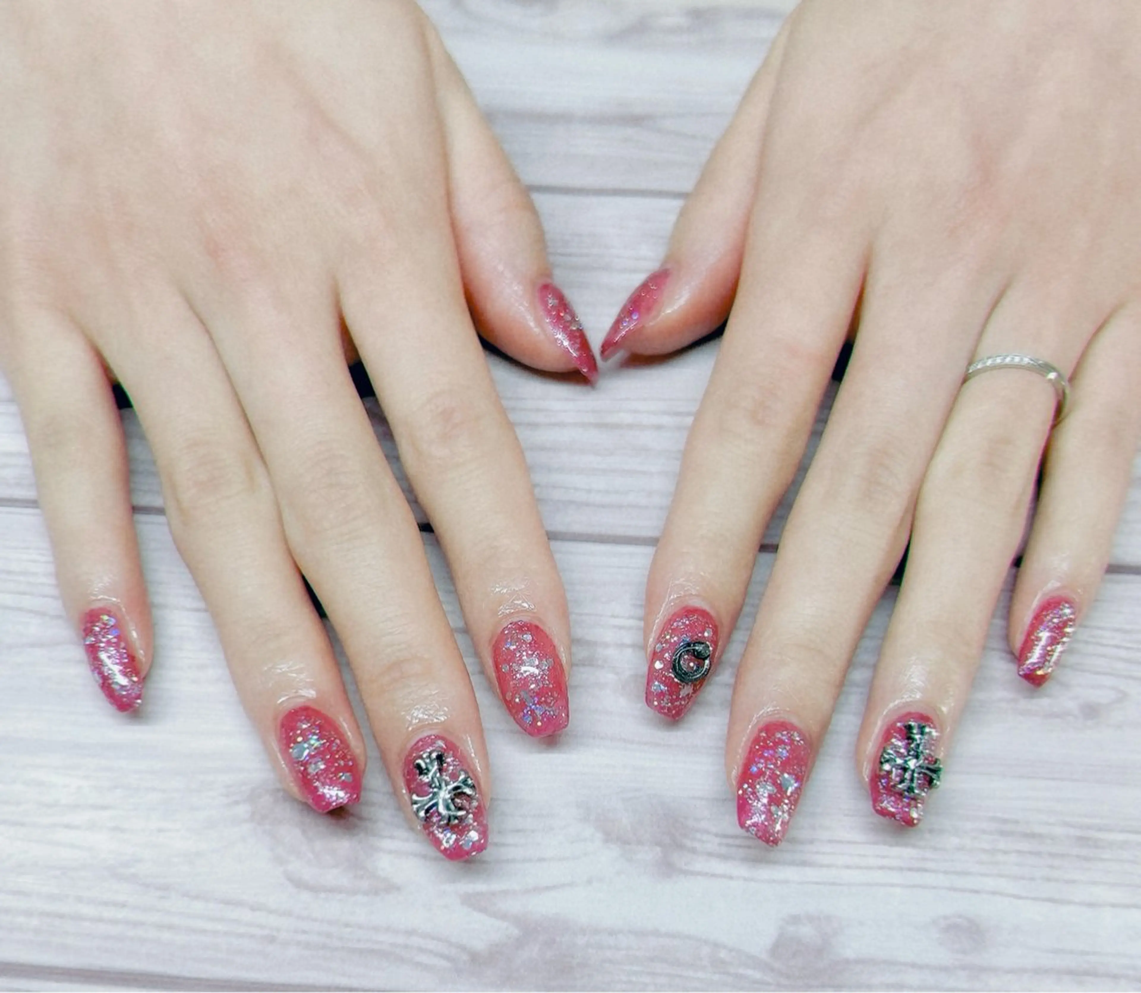 ネイル ラメ(グリッター) MYu Beauty Salon YURIのネイルデザイン