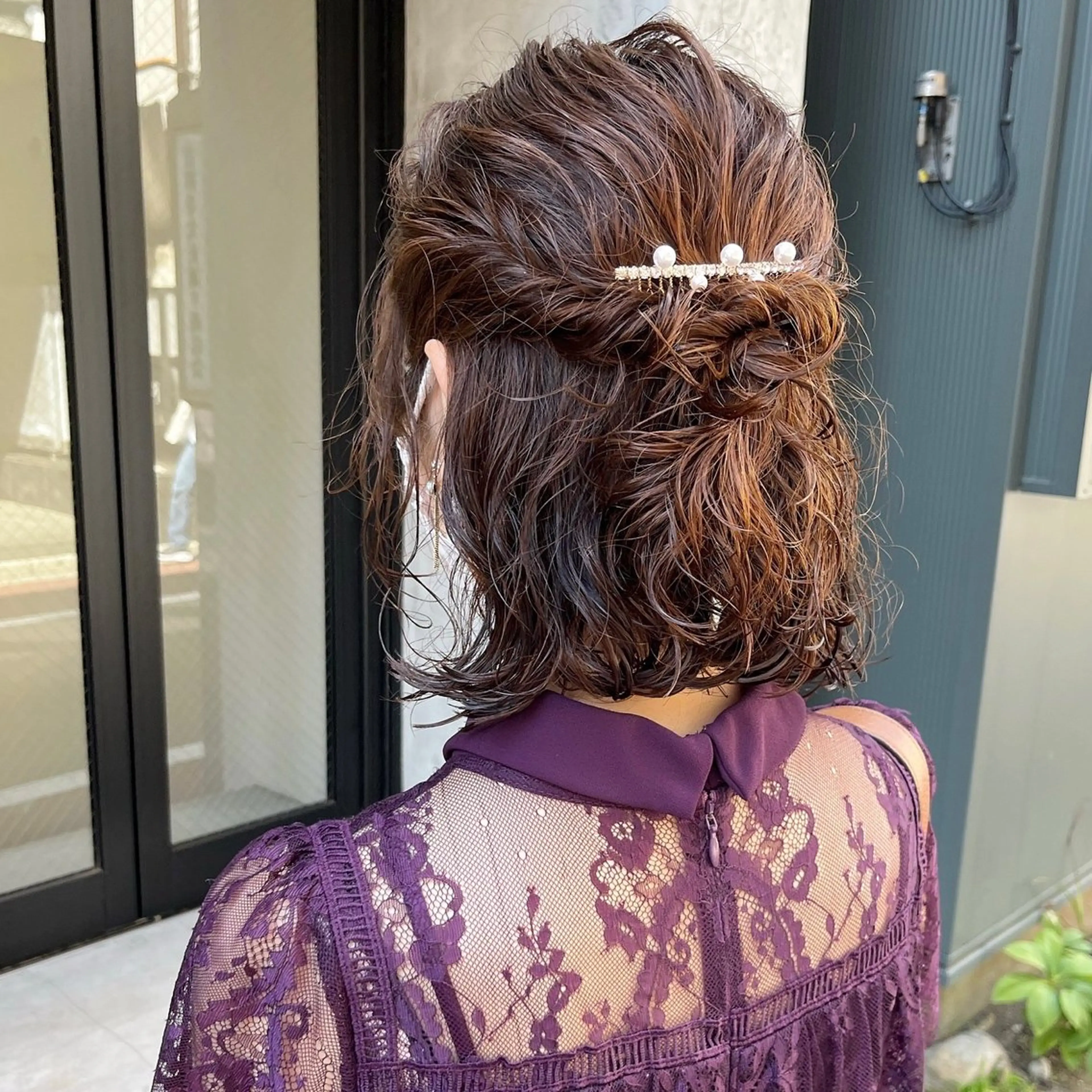 🌺🌺ハーフアップヘアアレンジ🌺🌺どの長さでも⭕️の写真