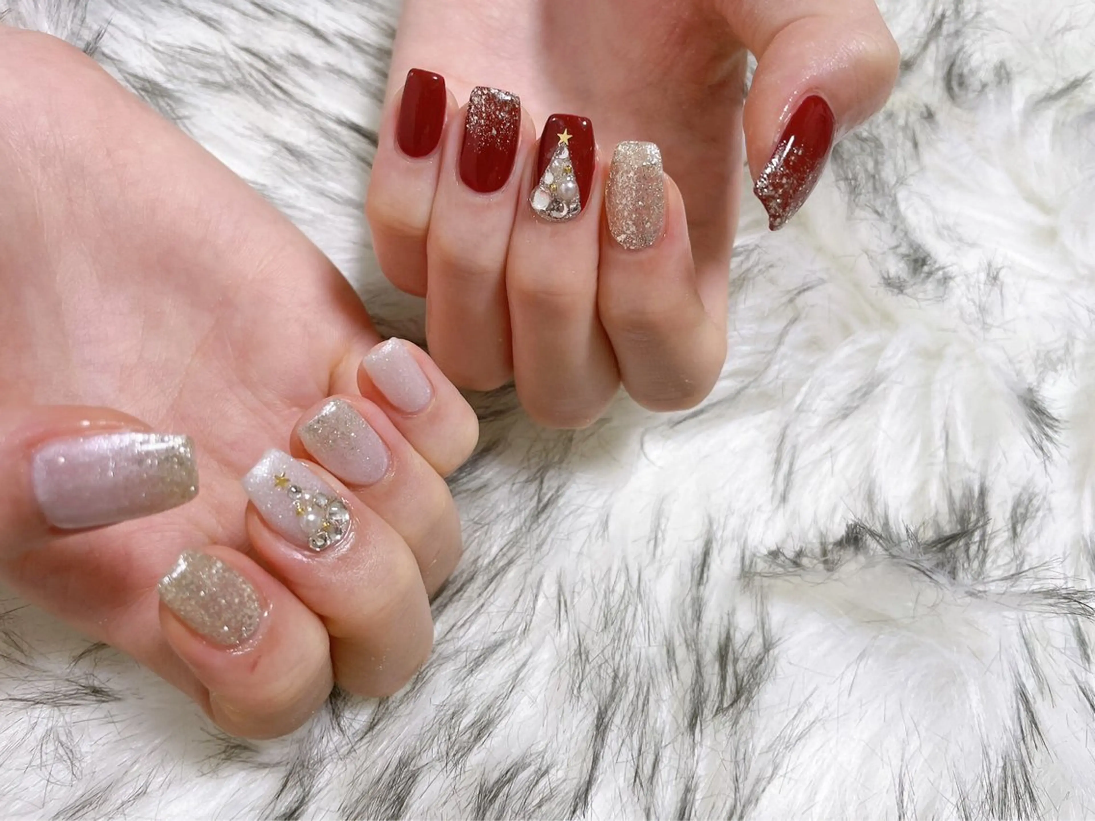 ネイル オーロラネイル フットネイル フレンチネイル ジェルネイル 韓国ネイル kiki nail 二子玉川のネイルデザイン