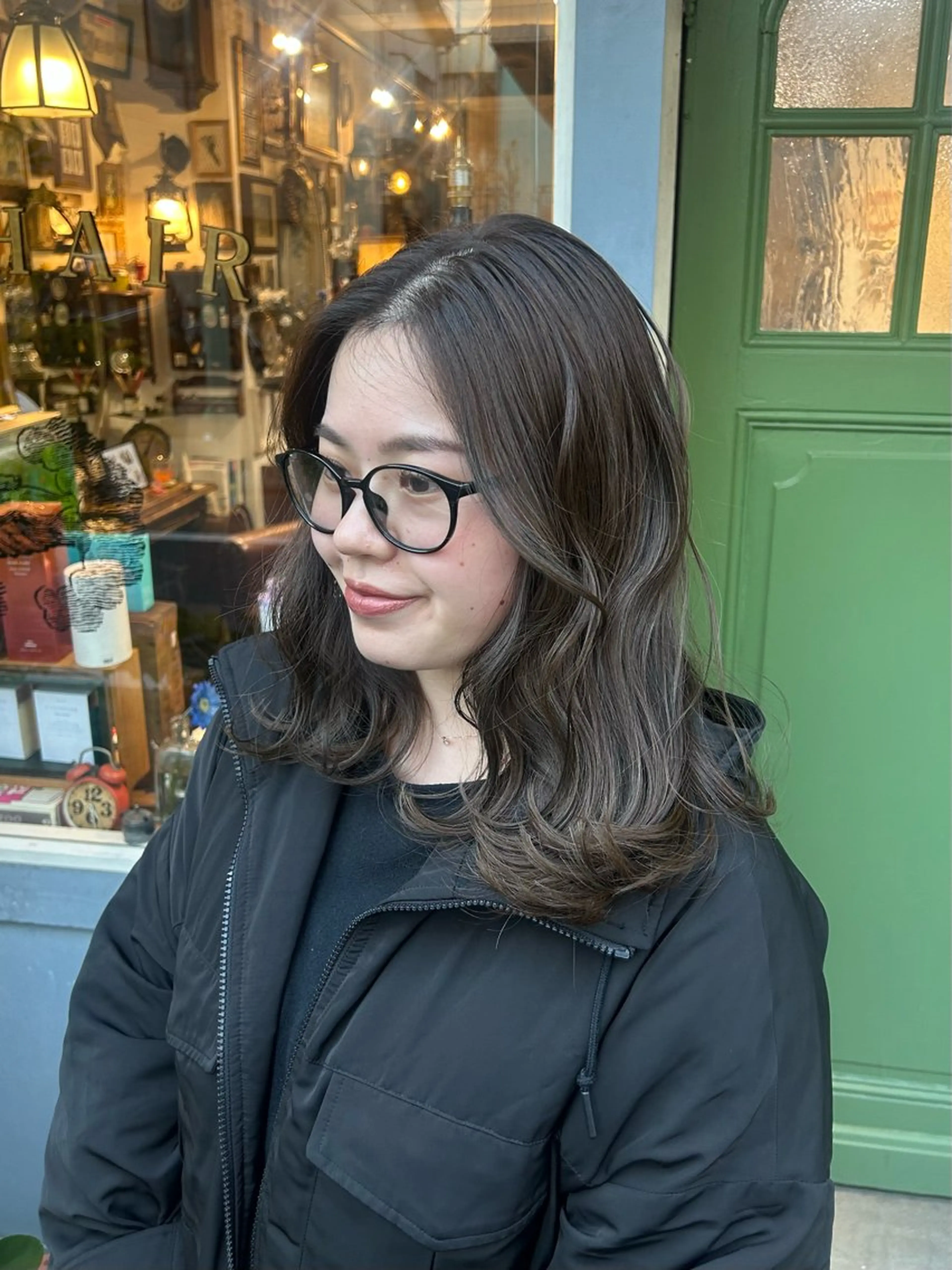 セミロング カラー カット ヘアカラー トリートメント ヘッドスパ 清水千優/パーマ/透 明感カラー/メンズのヘアスタイル