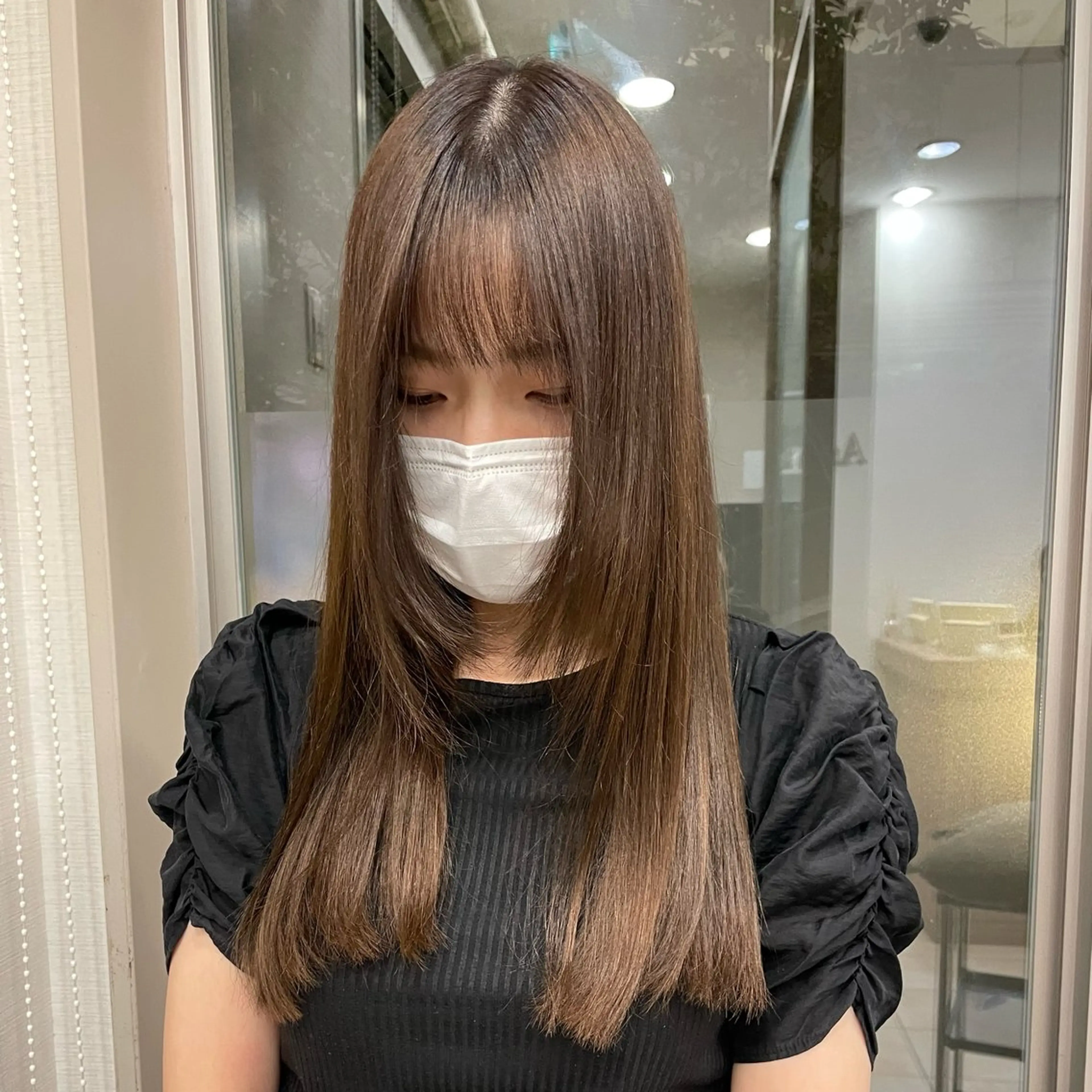 ロング カラー パーマ カット ヘアカラー トリートメント 🦋髪質改善 今宮梨沙🦋のヘアスタイル