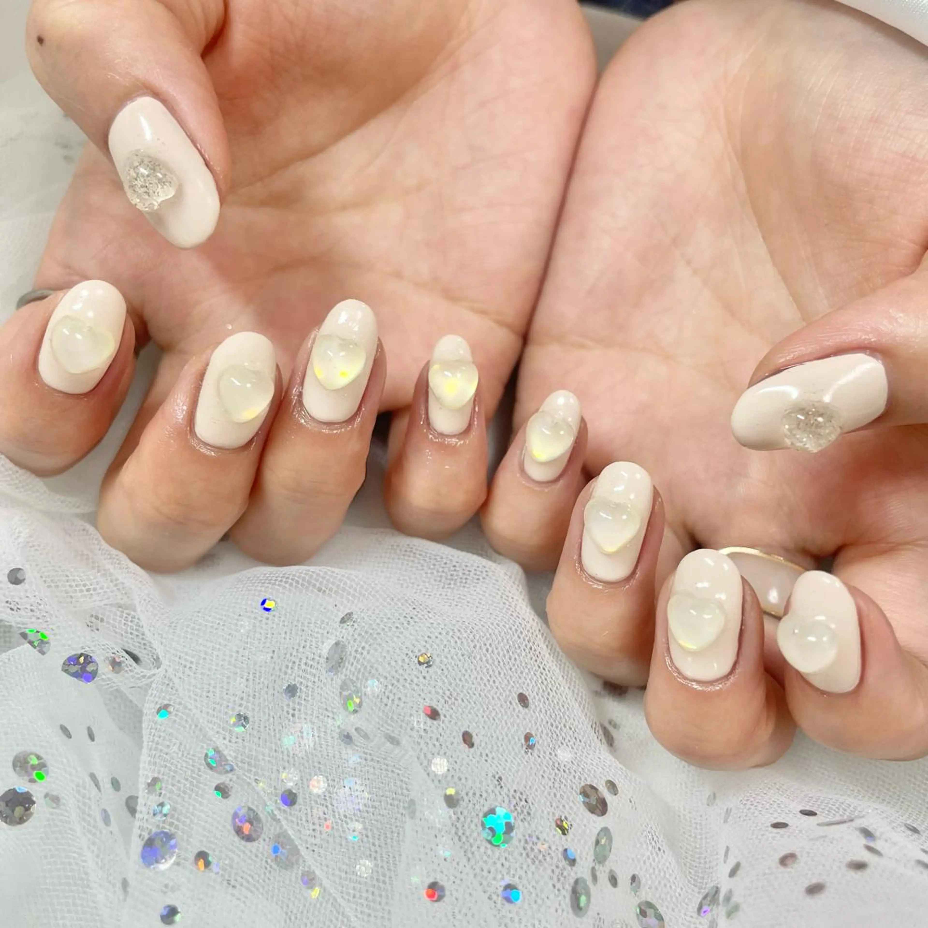 ネイル ハート ハンドネイル フットネイル 🎀AYAKO 🎀中韓ネイルのネイルデザイン