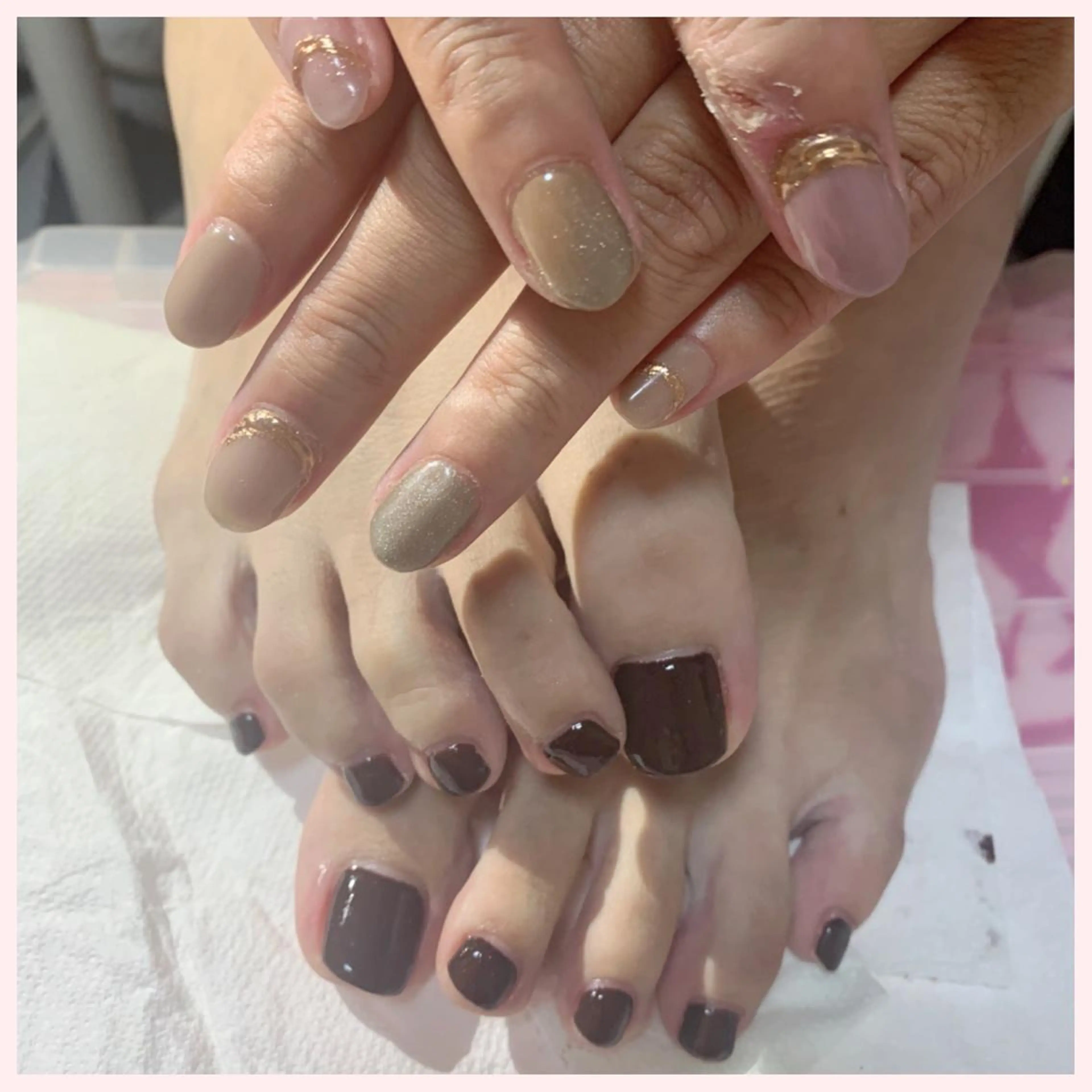 ネイル フットネイル シンプルネイル ハンドネイル Ogasawara Tokikaのネイルデザイン