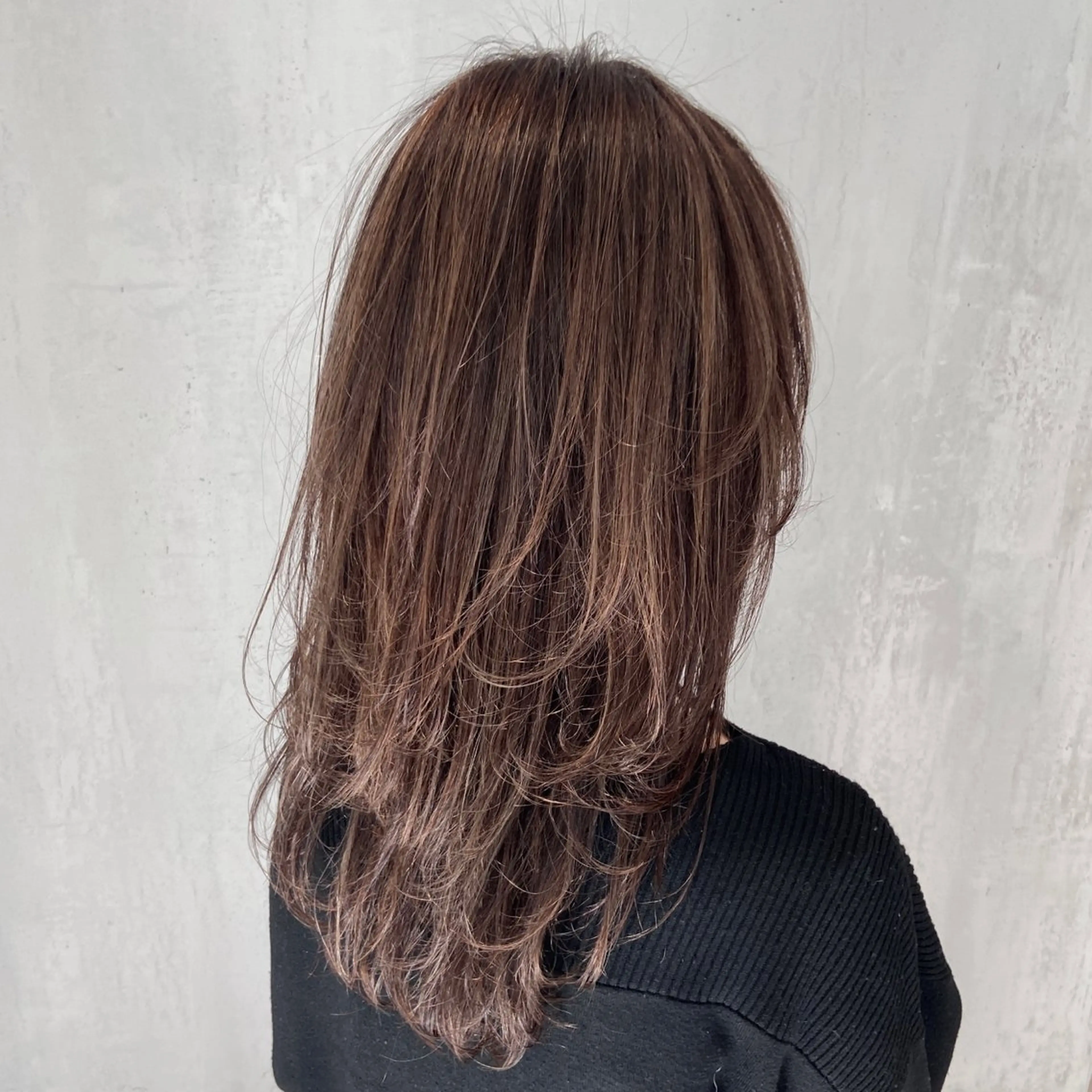 セミロング カラー ハイライトカラー ハイライト カット ヘアカラー DX SHARE SALON所属・matka白髪ぼかし 大人ヘア/KEIKOのヘアスタイル