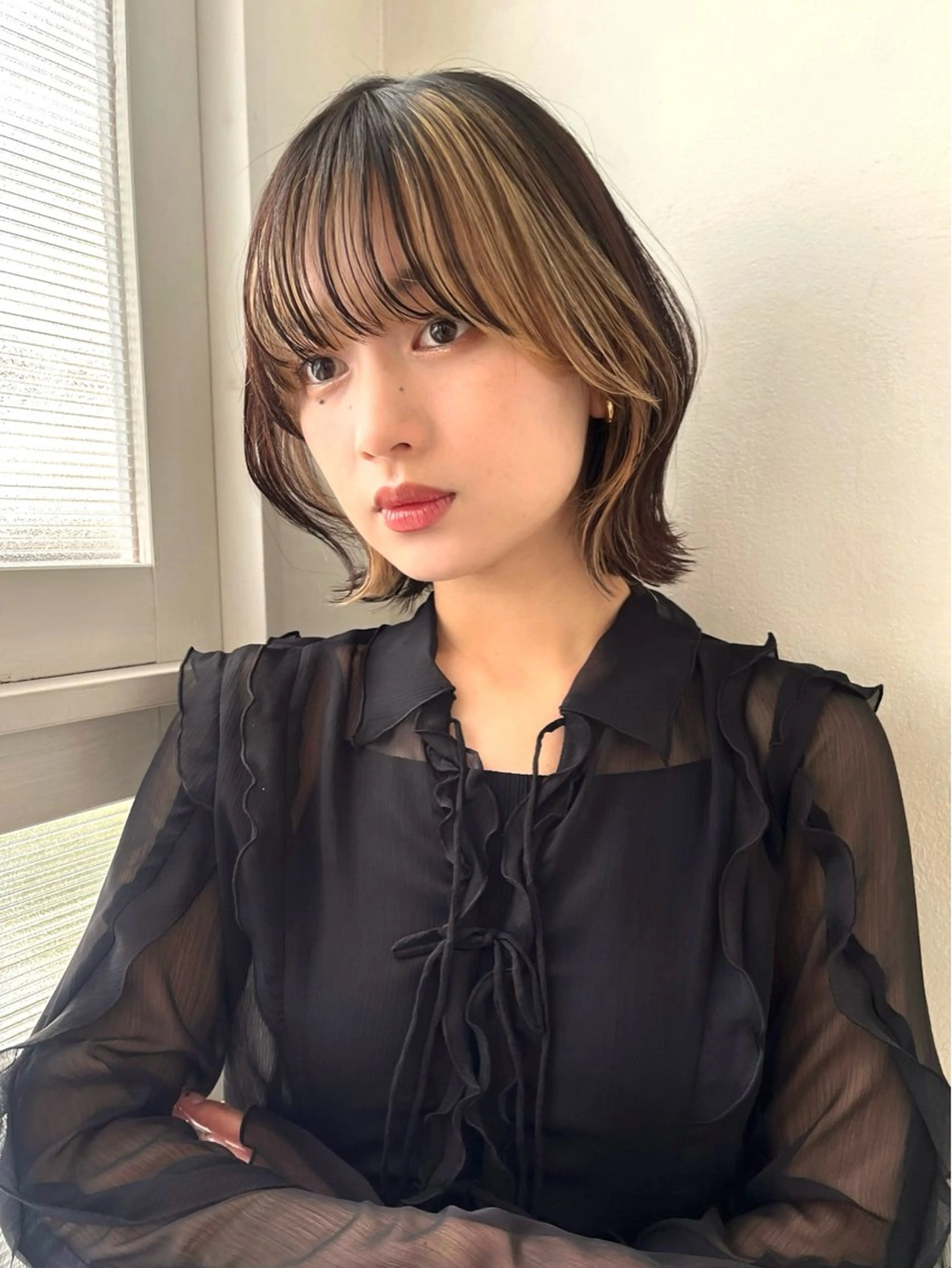ミディアム カラー レイヤー,ボブ / 彩未のヘアスタイル