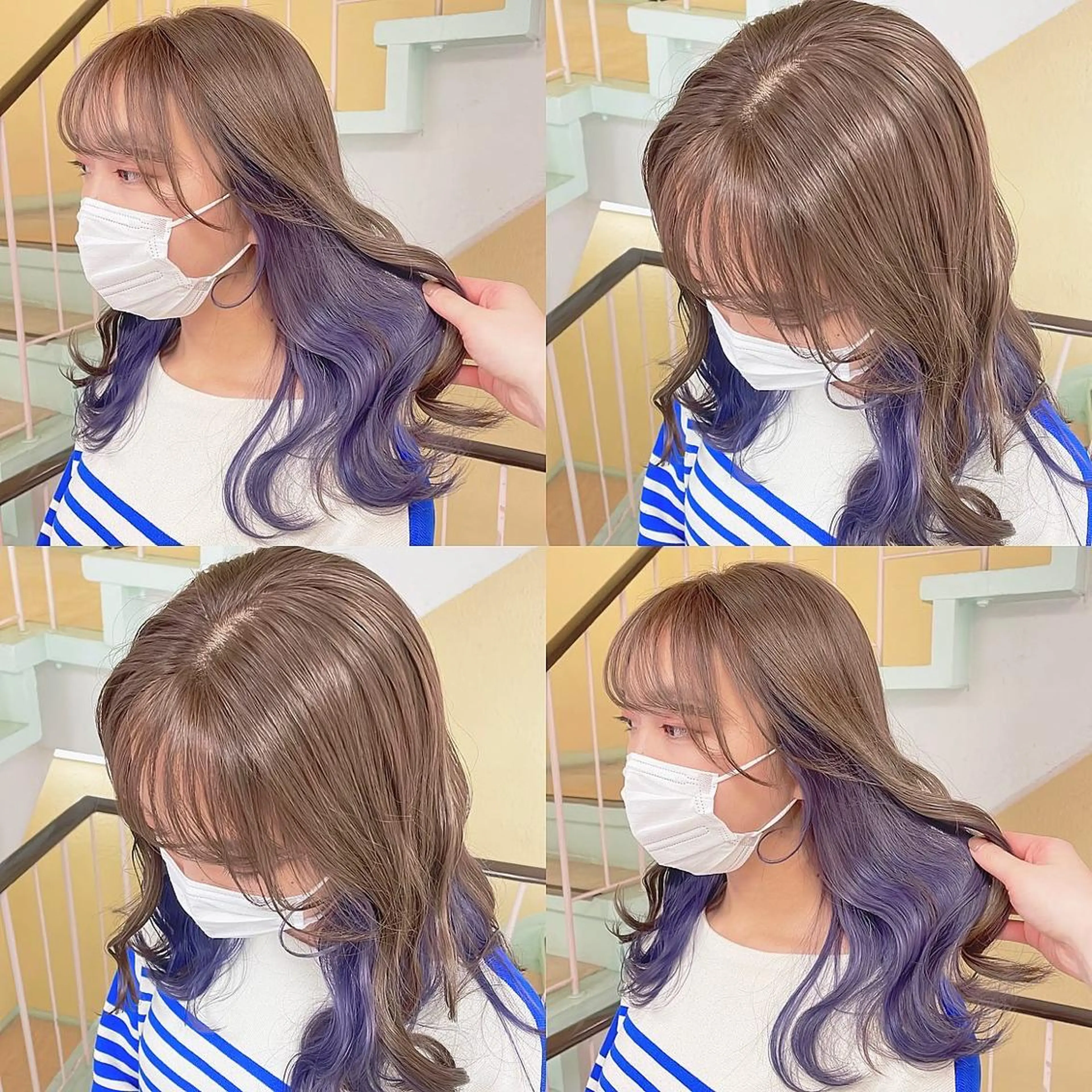 カラー ヘアカラー トリートメント 渋谷:インナーカラー ／🍒エリカ🍒のヘアスタイル