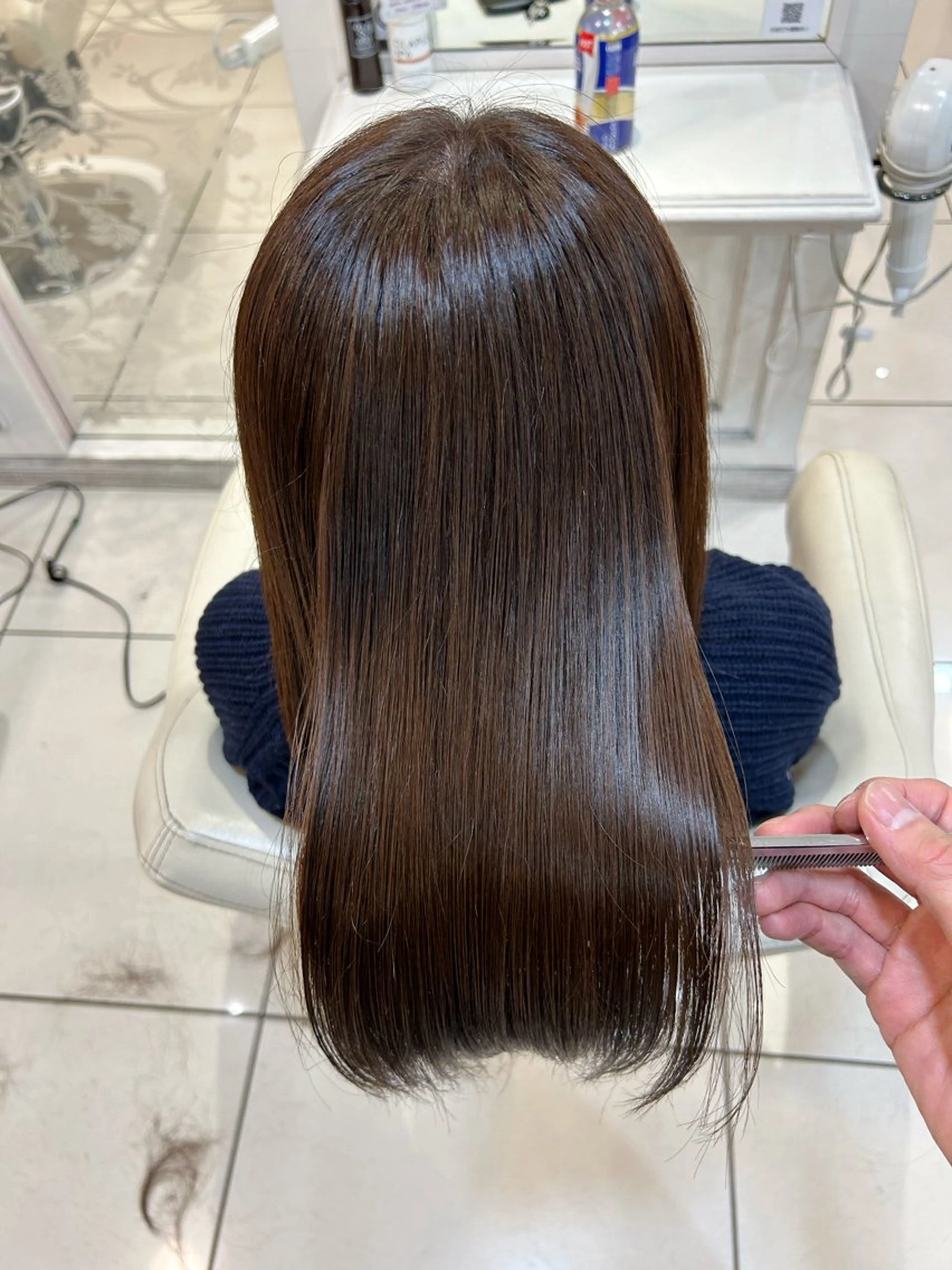 似合わせカット＋赤み消しイルミナカラー＋ケラチントリートメント（曜日フリー）の写真