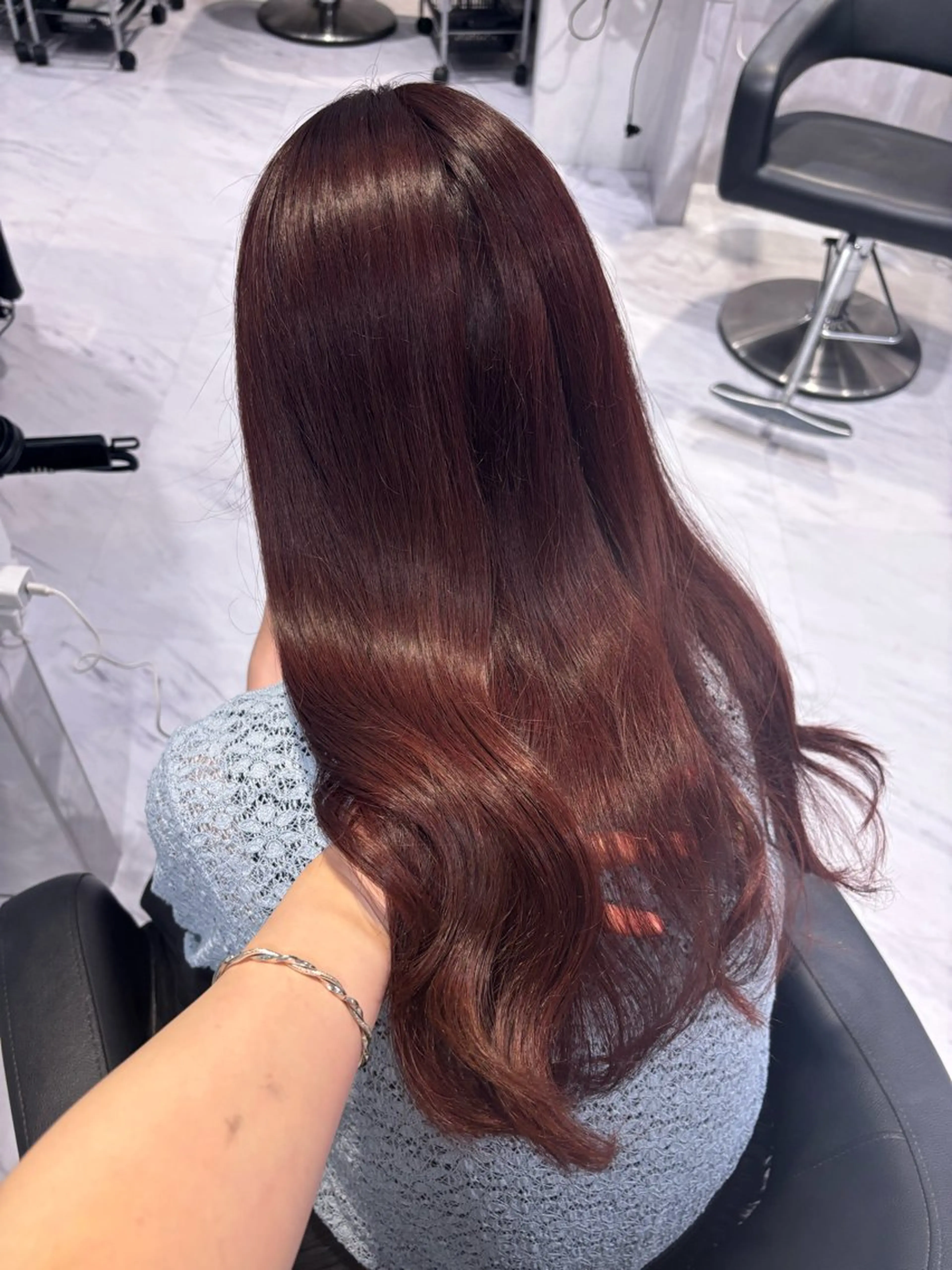 ロング カラー 表参道♡暗髪^ྀི 艶カラー♡アユミのヘアスタイル