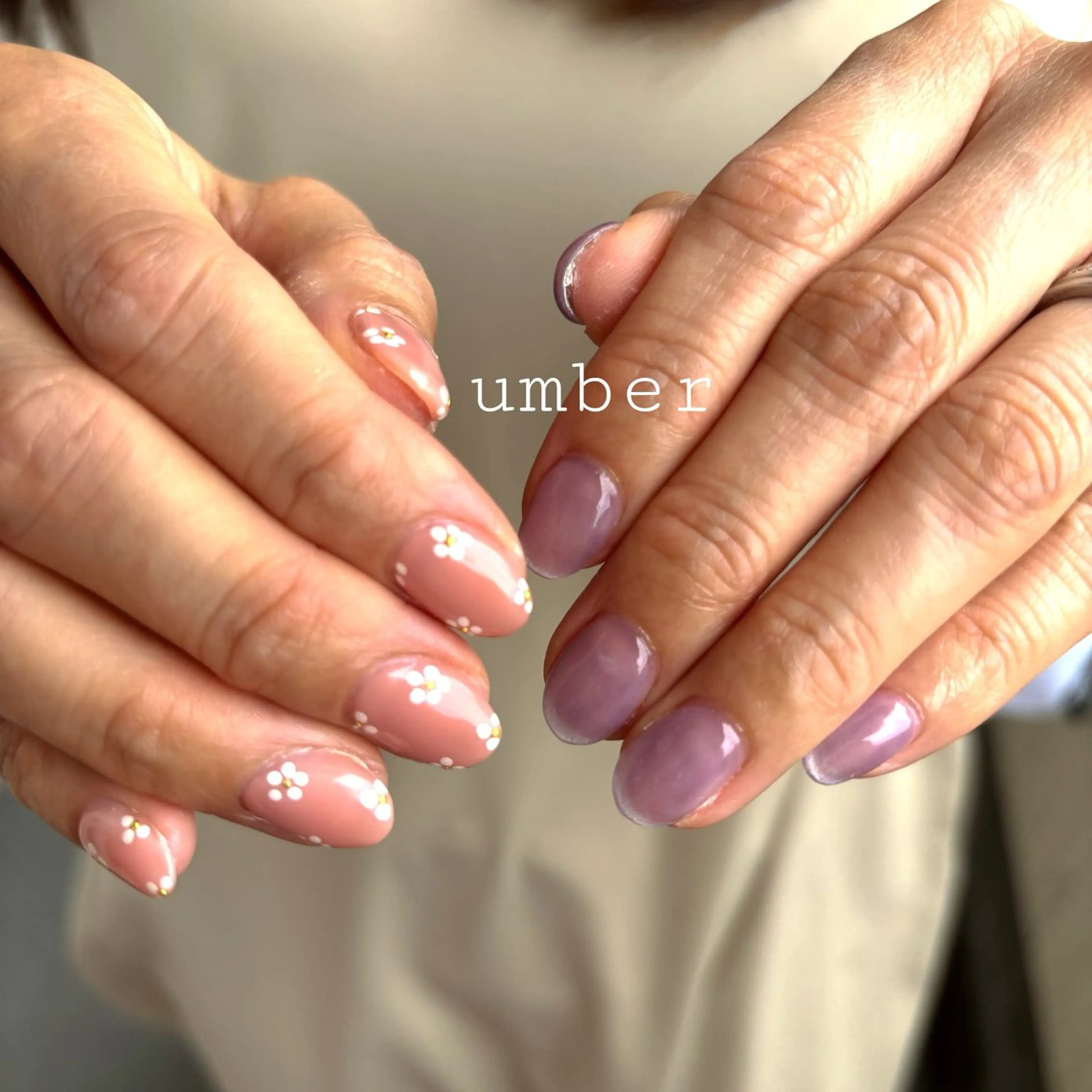 ネイル ハンドネイル umber 三茶1分のネイルデザイン