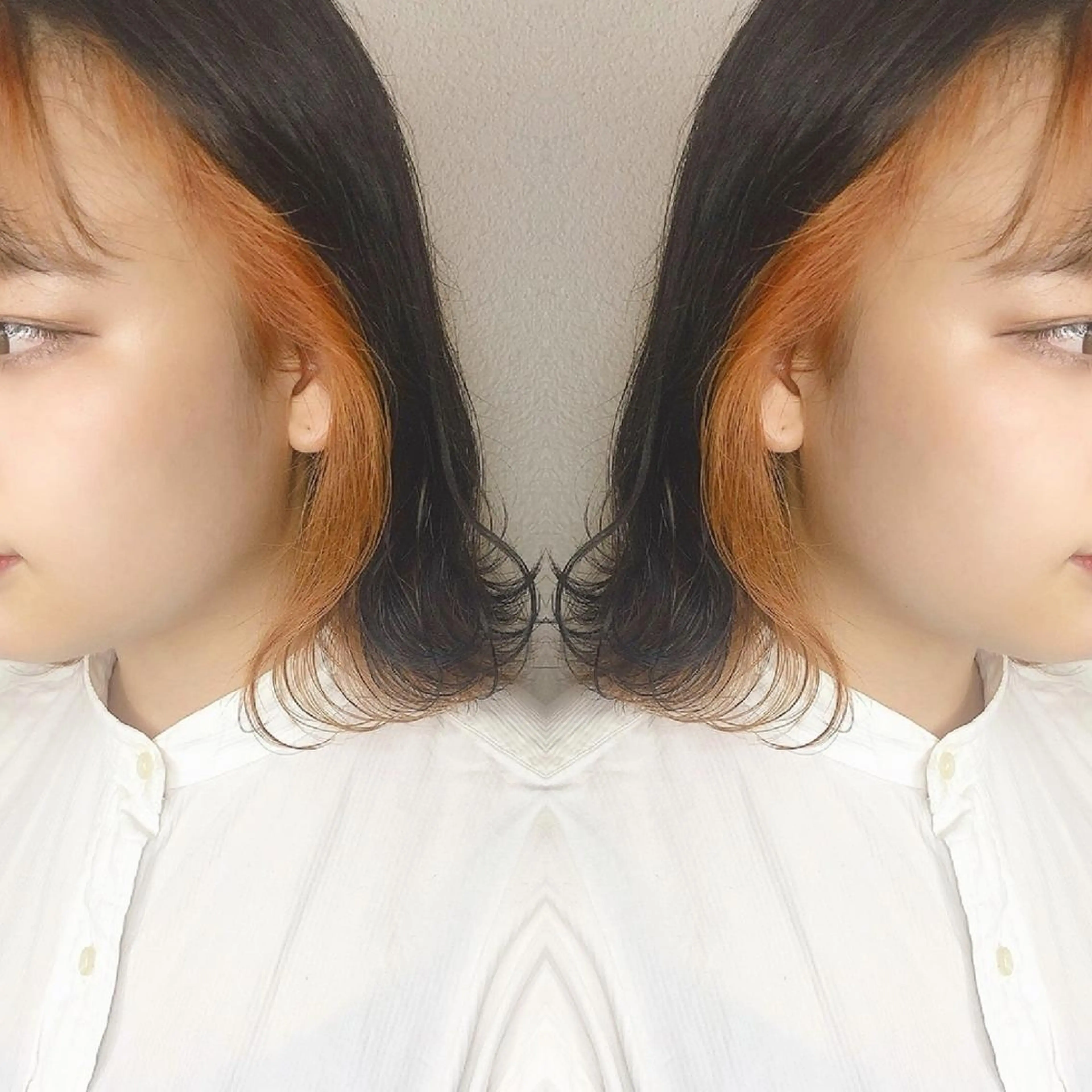 ミディアム カラー ヘアアレンジ インナーカラー カット ヘアカラー トリートメント 竹内啓太 ボブのヘアスタイル