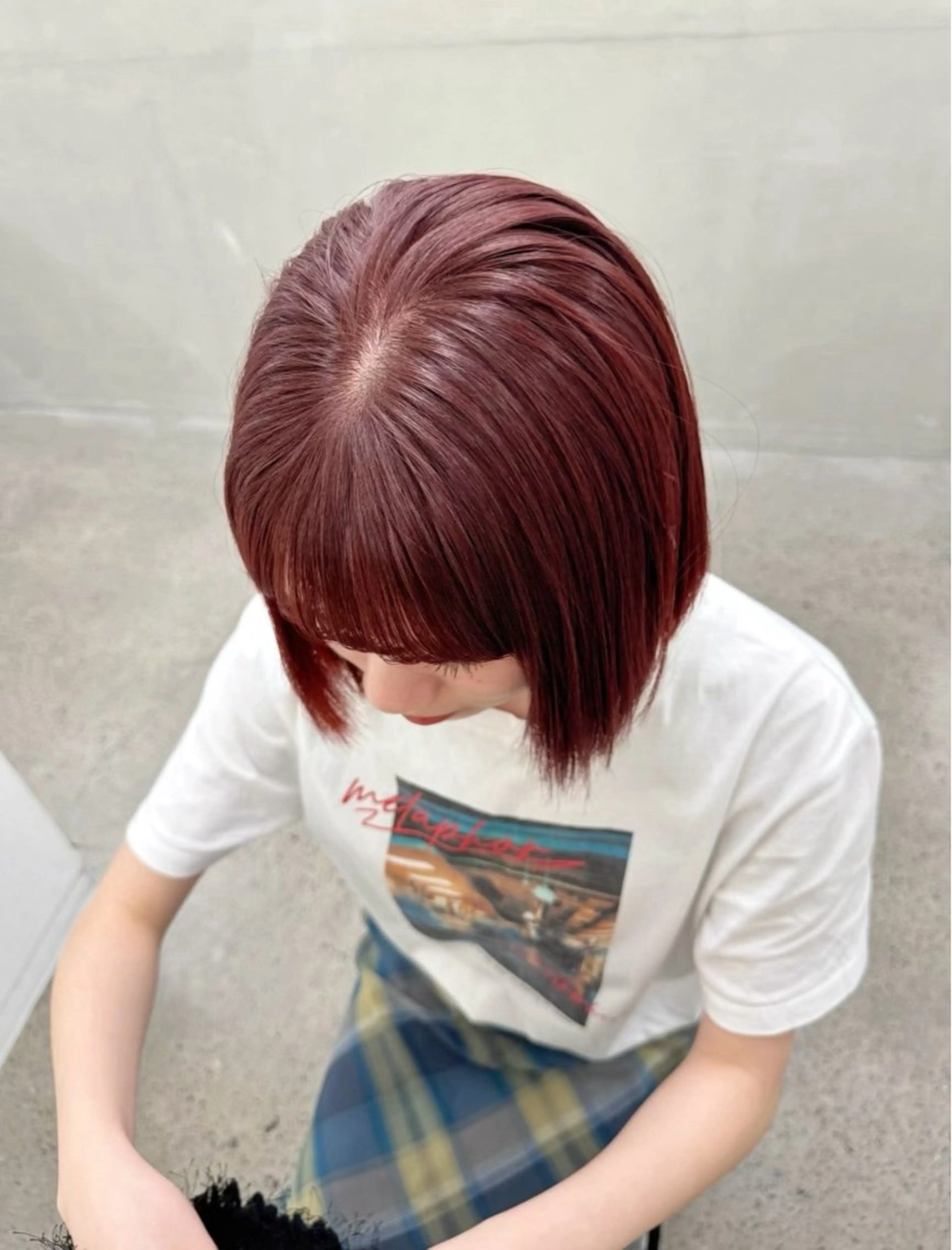 ショート カラー ボブ カット ヘアカラー トリートメント ayaka/暖色 /ニュアンスボブのヘアスタイル