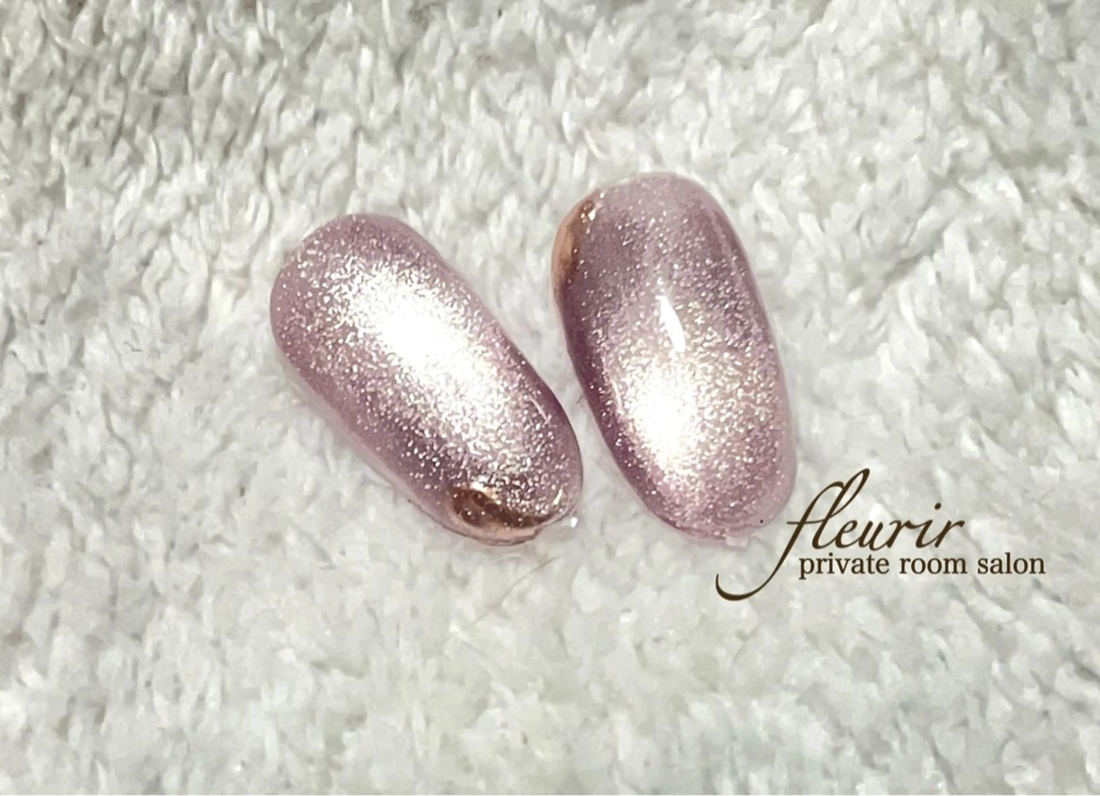 ネイル アートネイル ゴールド マグネットネイル ミラーネイル ピンク ハンドネイル フルリール 【プライベートサロンのネイルデザイン