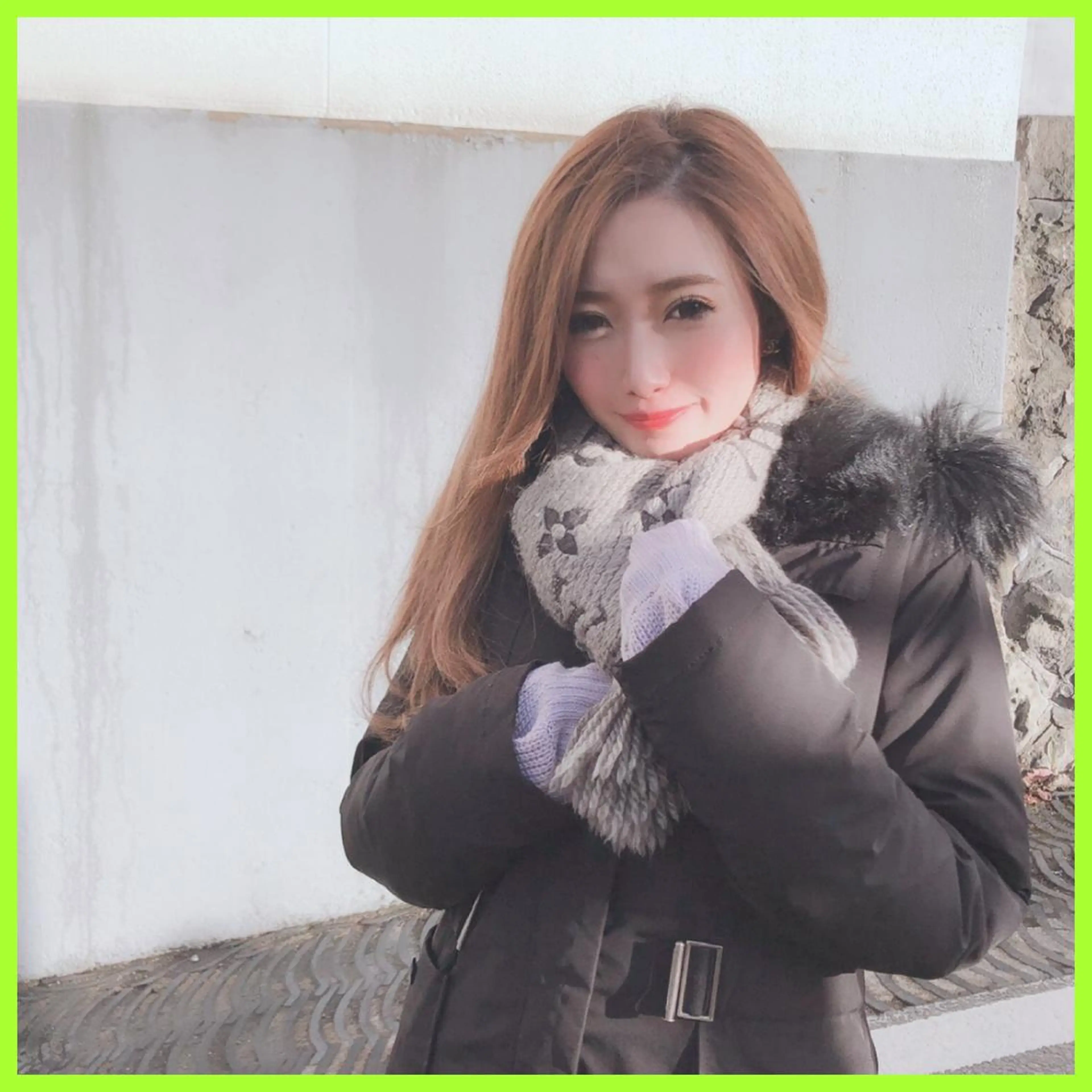 セミロング カラー 🫧あ　お🫧 心斎橋のヘアスタイル