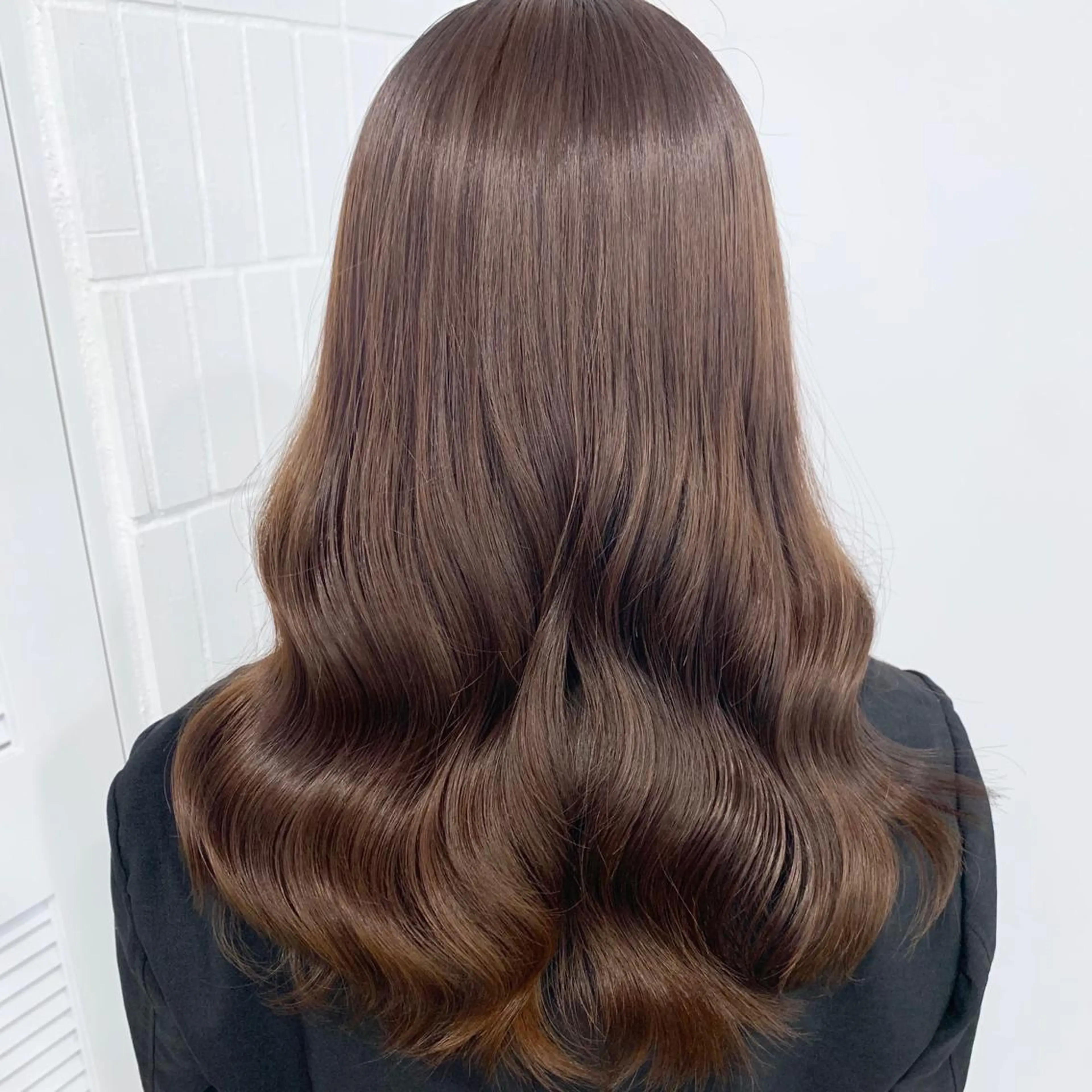 セミロング カラー ヘアアレンジ レイヤー×グレージュ /ピンク🩷mioのヘアスタイル