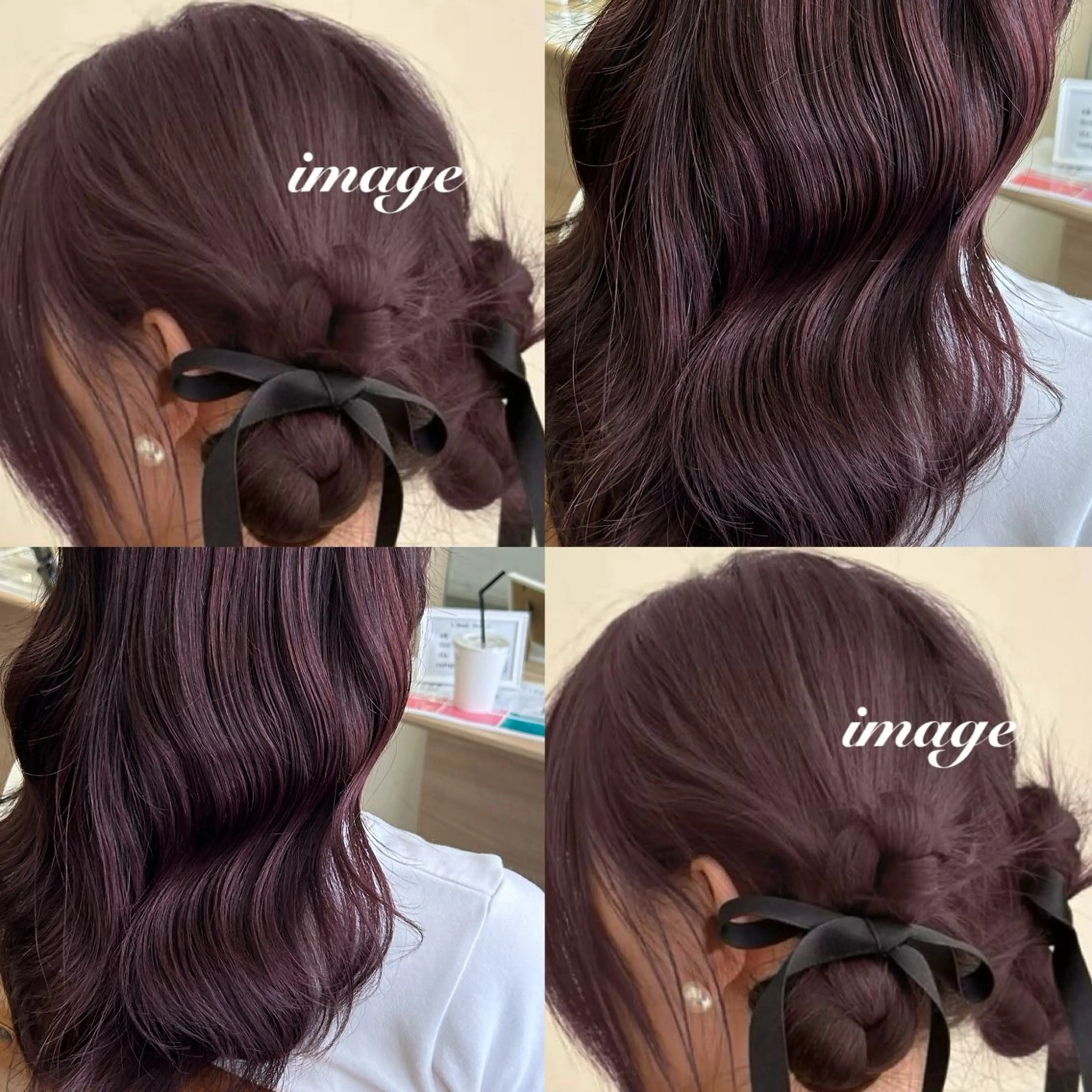 🎀ミニモ限定🎀【🩰カット+ダブルカラー🩰】＊ブリーチなしWカラー＊カットなしの場合は-2200円の写真