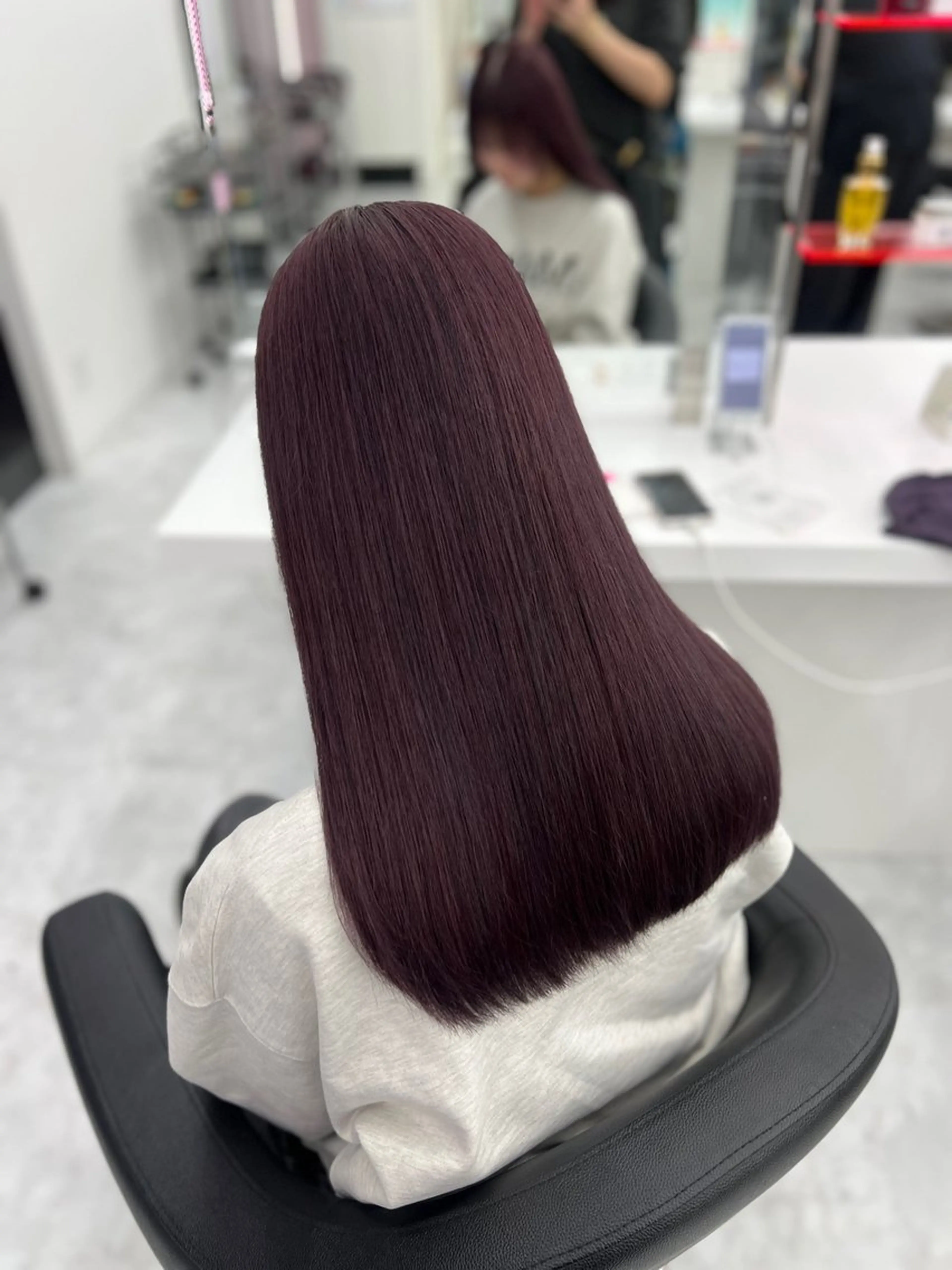 セミロング カラー 💖トレンドカラー ブリーチ💖りくのヘアスタイル