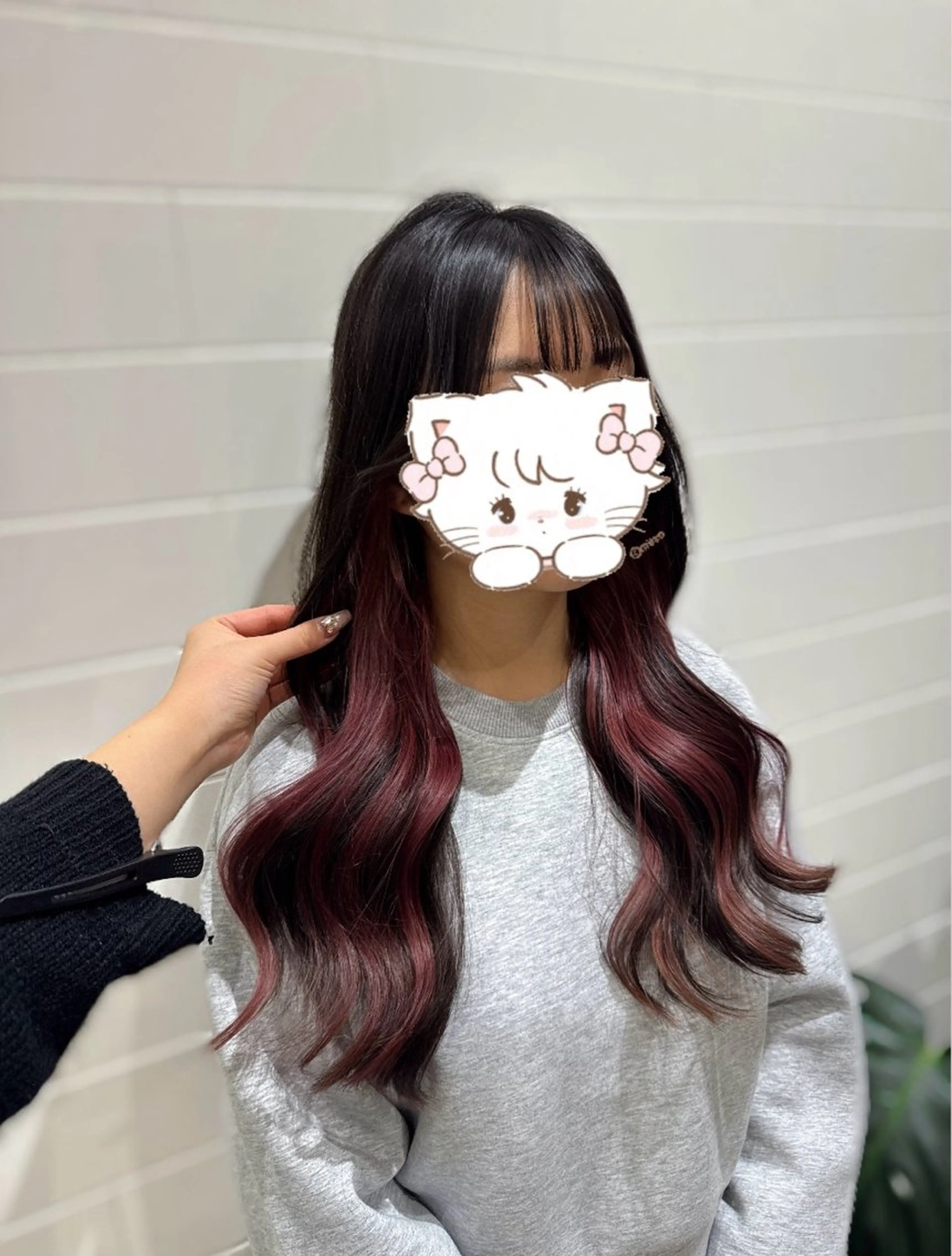 ロング ヘアカラー 𝐋𝐞𝐞天王寺 𝐁𝐢𝐚𝐧のヘアスタイル