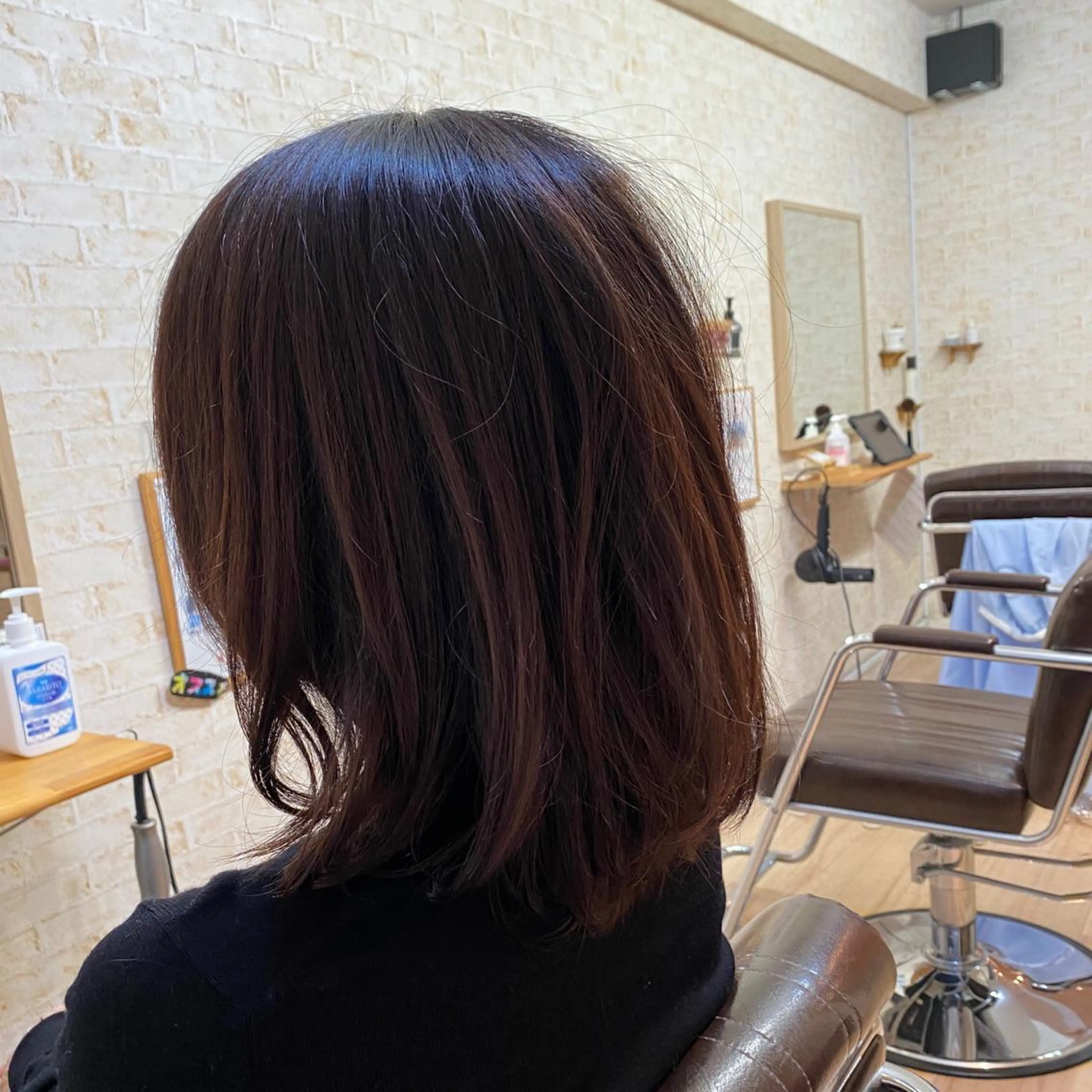 ミディアム カラー 髪質改善 角 大輔のヘアスタイル