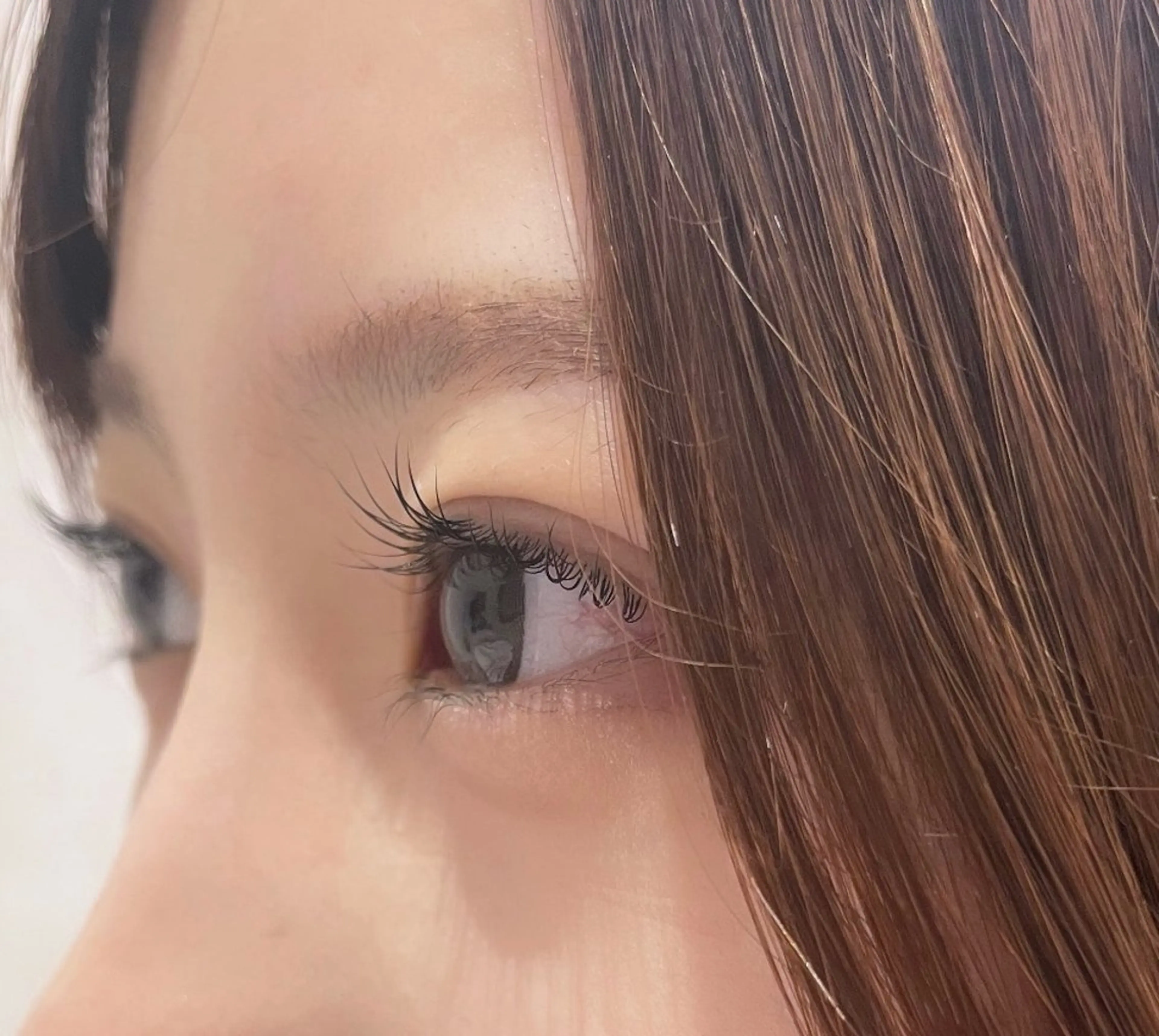 マツエク・マツパ hiyori /透明 感ピンク/ラベンダーのマツエク・マツパデザイン