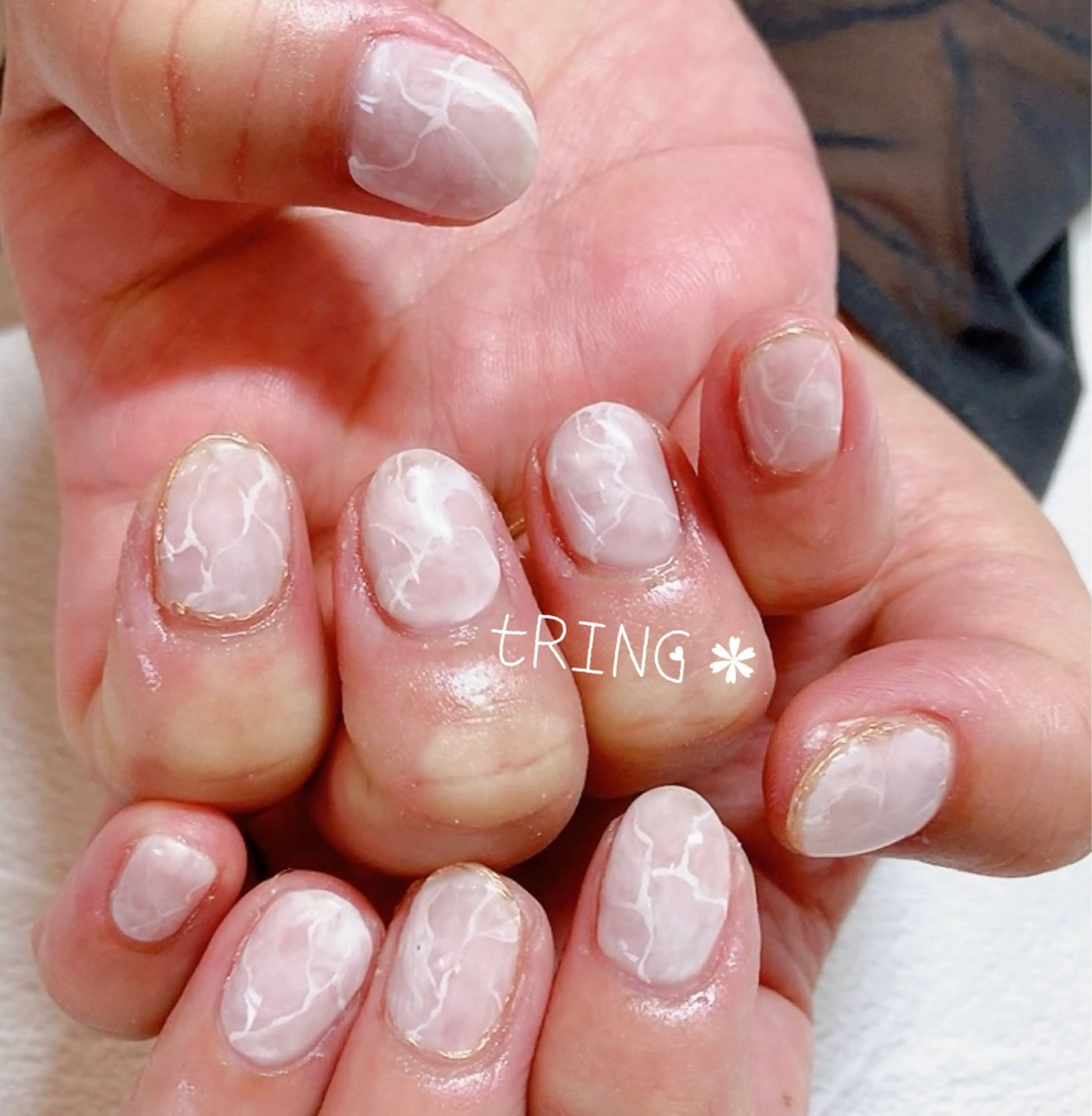ネイル ハンドネイル tRING＊ しいの木台のネイルデザイン