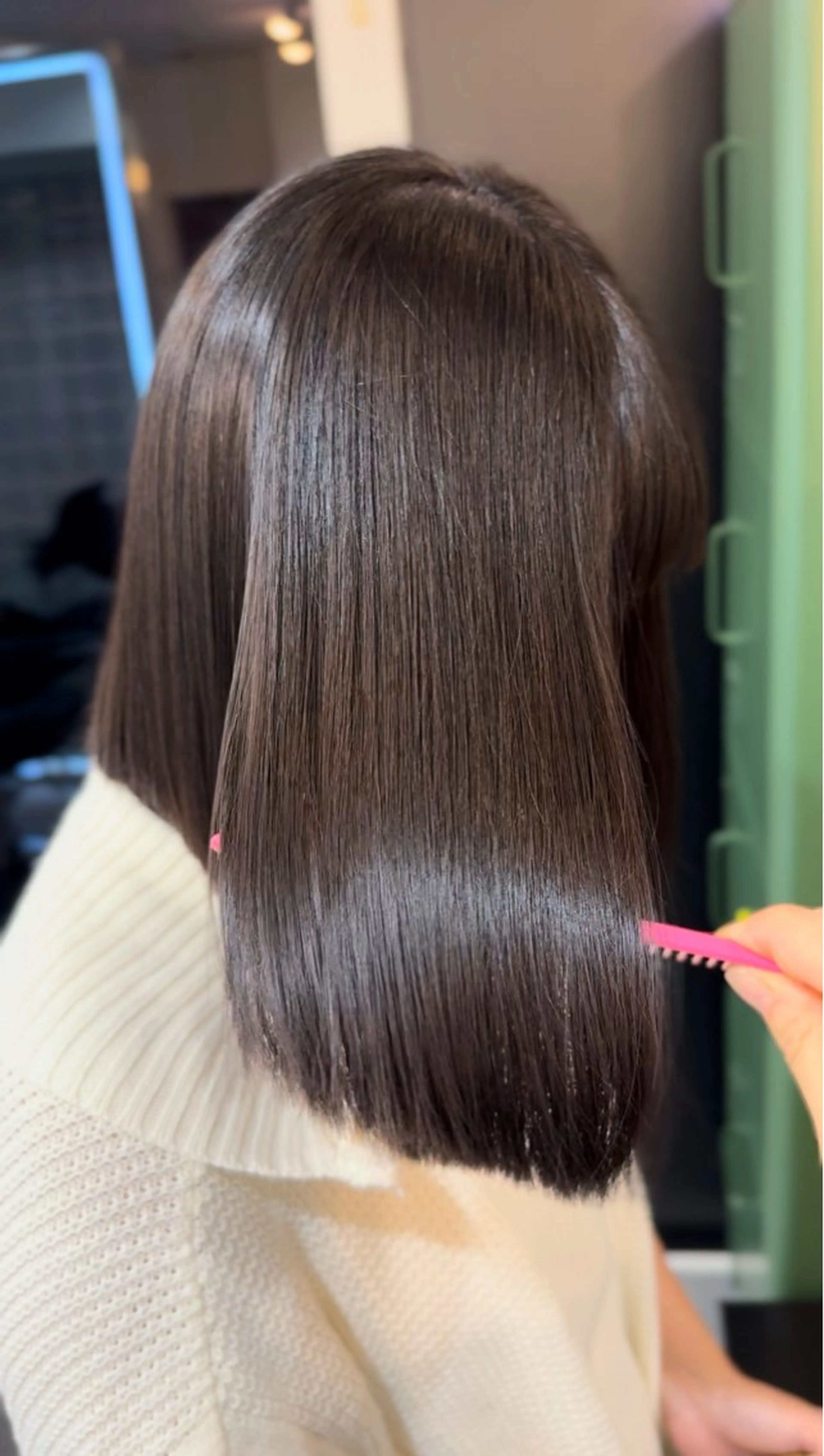 髪質改善ヘアカラーの写真