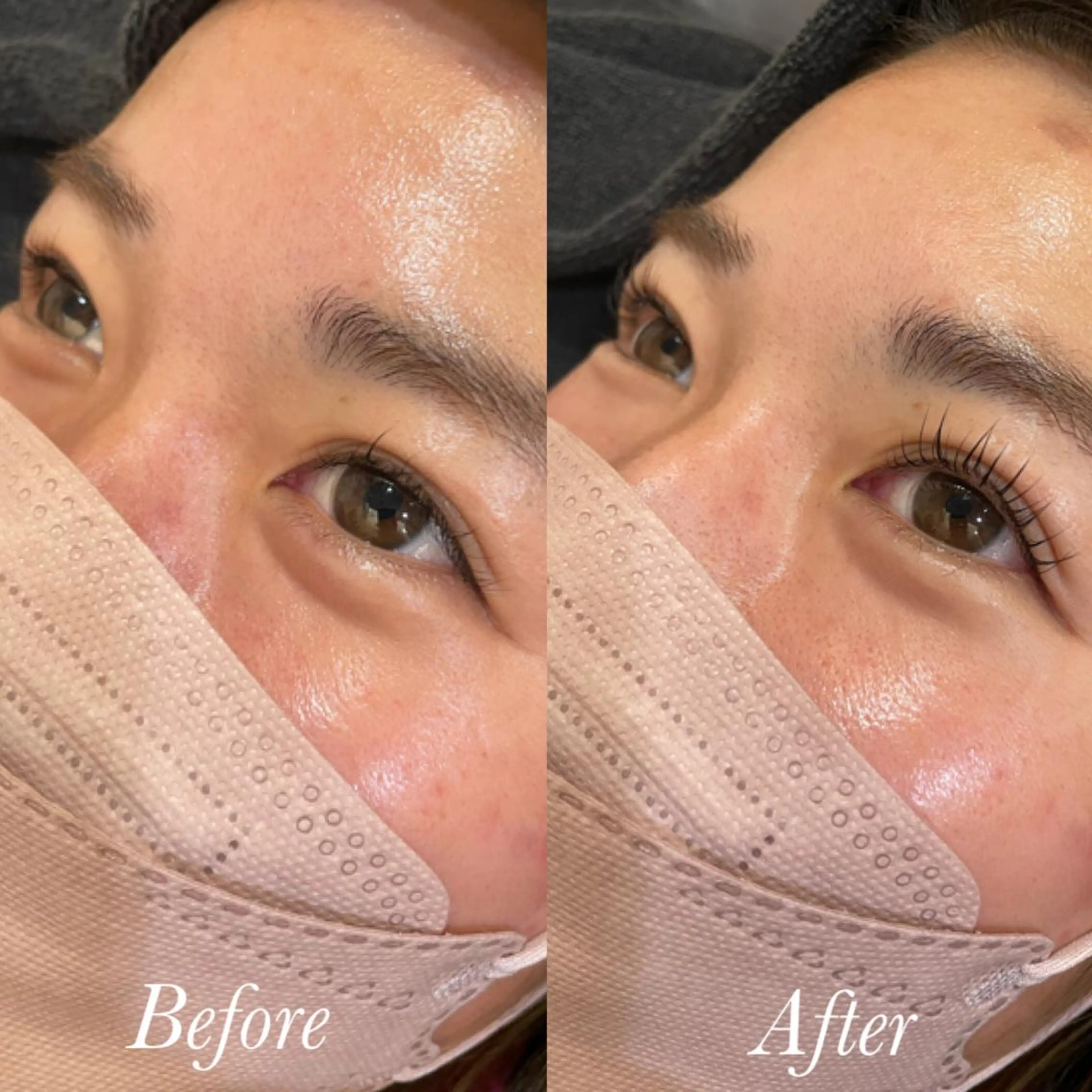 マツエク・マツパ 成人式 パリジェンヌラッシュリフト aya/小顔レイヤー /柔らかカラーのヘアスタイル