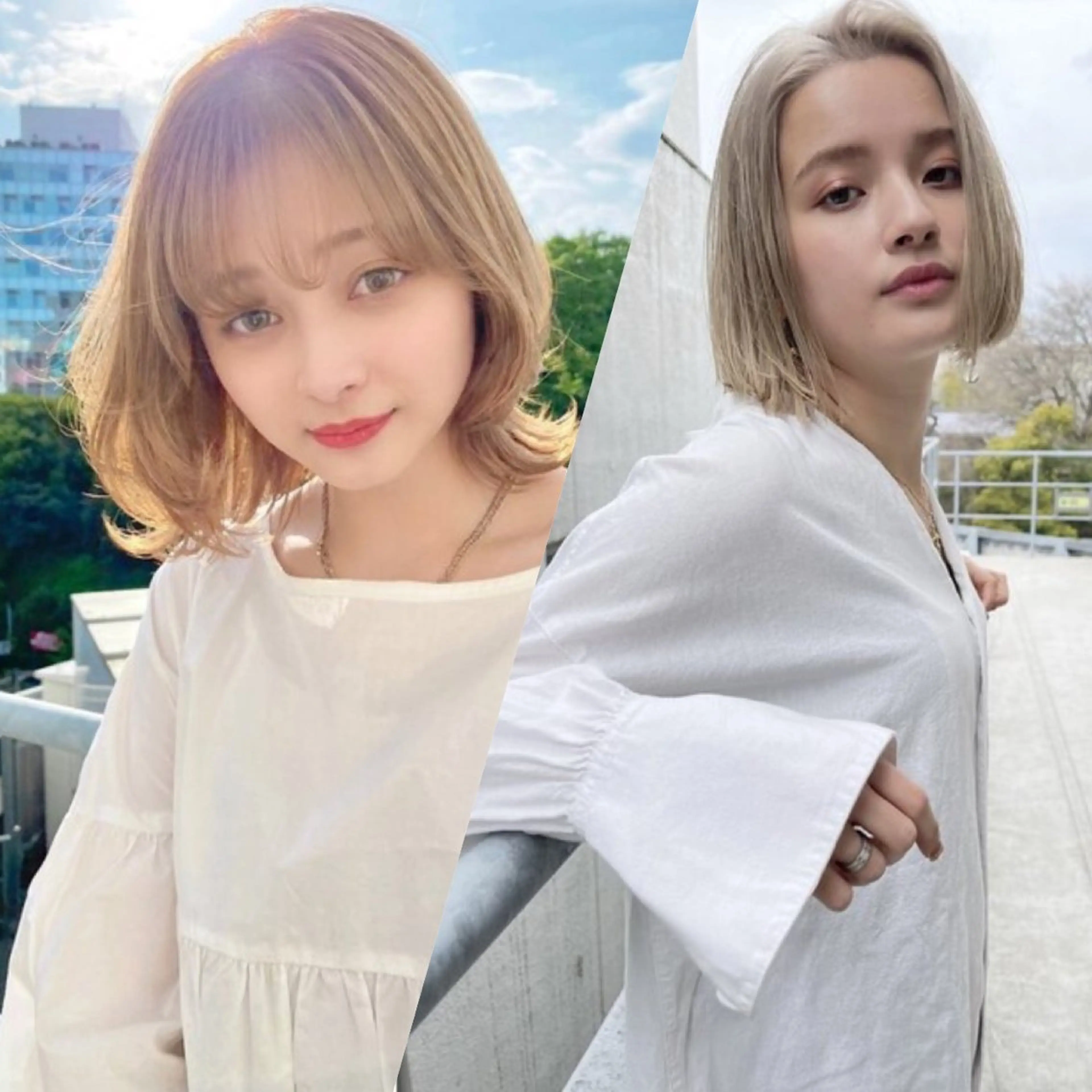 カラー ヘアカラー トリートメント ボブ/ダブルカラー 縮毛矯正/支持多数のヘアスタイル