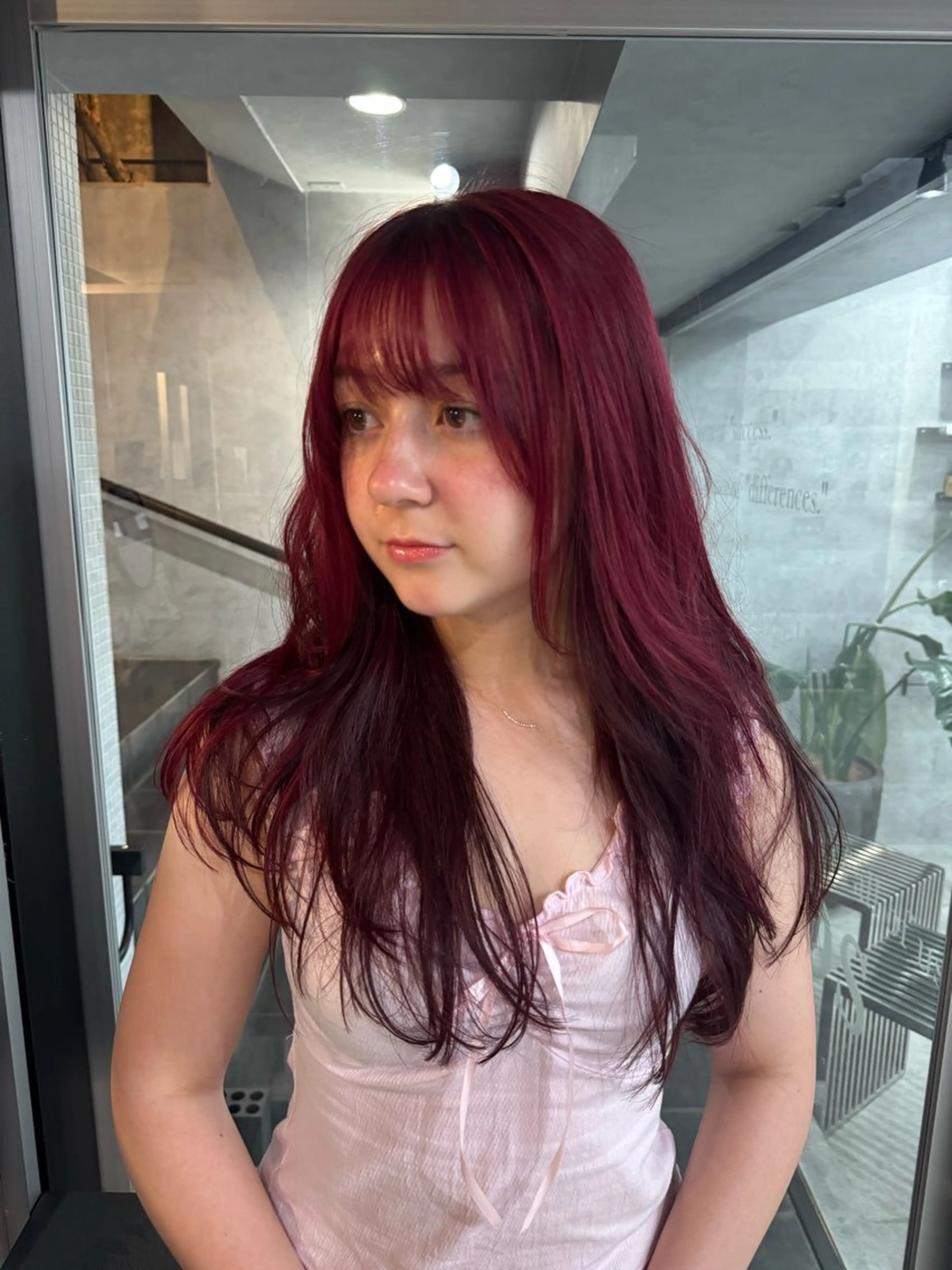 ロング あなたのお悩み改善" You"💚❤️💛のヘアスタイル