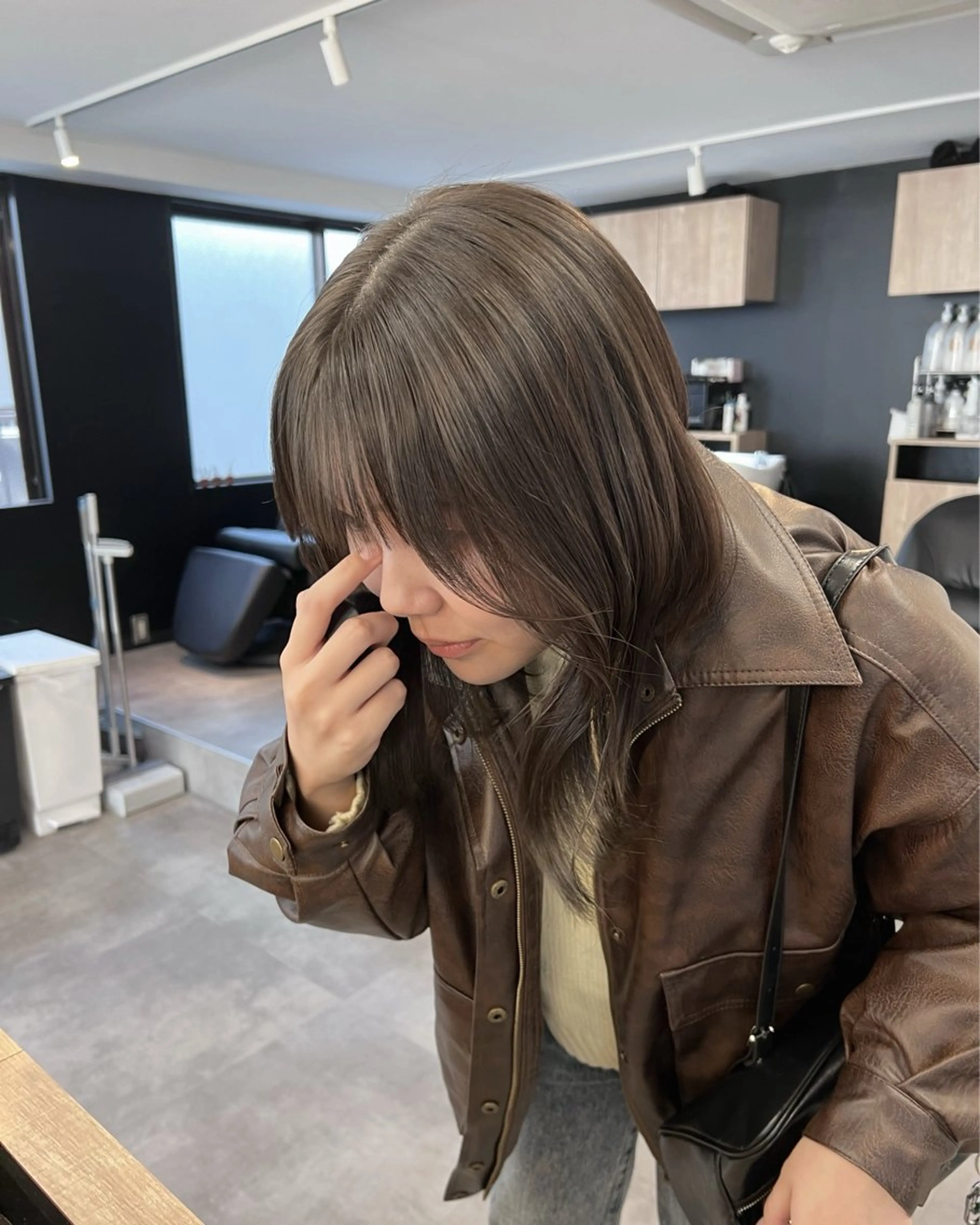 セミロング カラー カット ヘアカラー トリートメント 🌿ダブルカラー/ 明大前/中村渓太のヘアスタイル