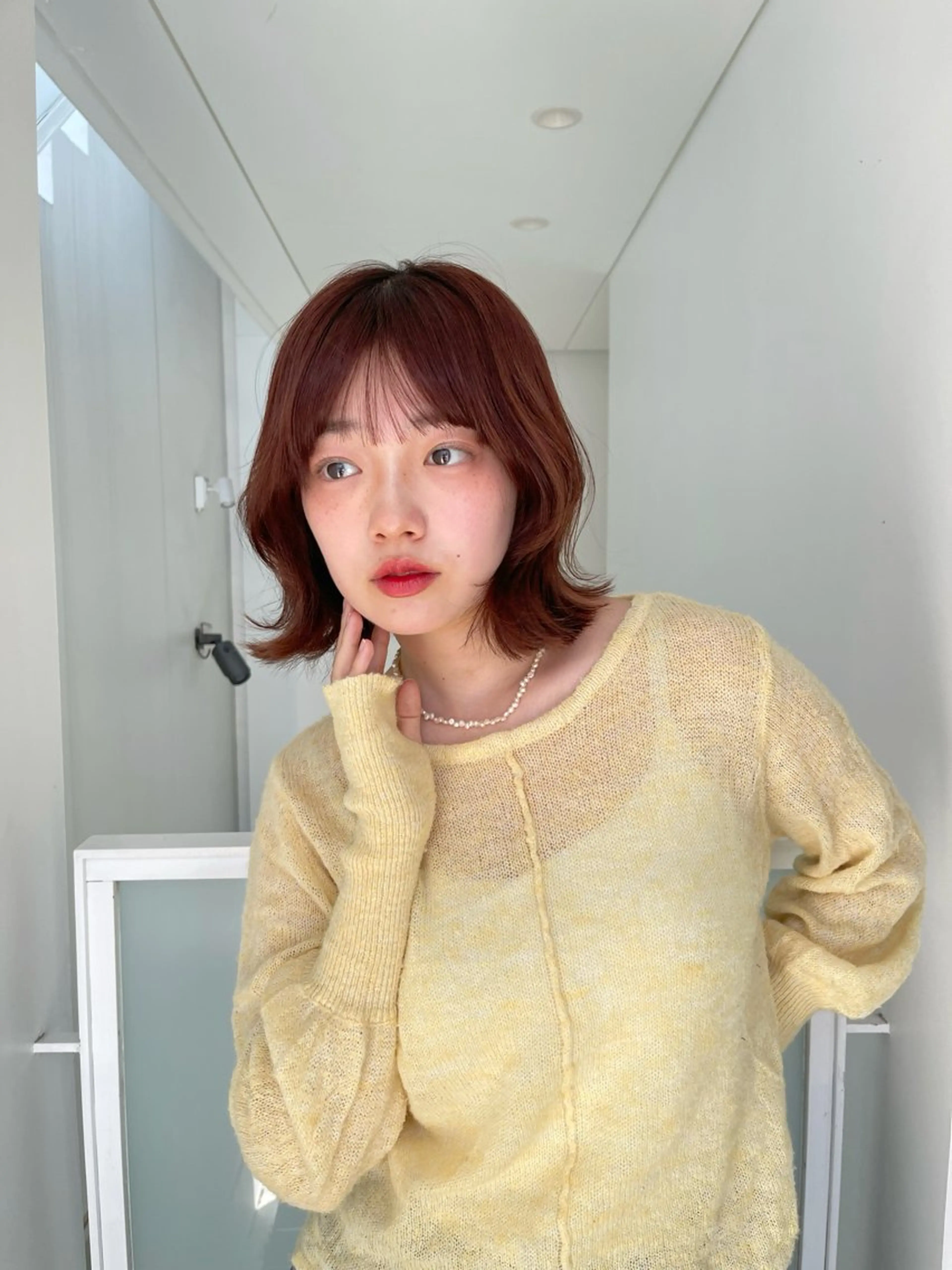 ミディアム カラー ヘアアレンジ ヘアカラー トリートメント 愛莉/ラベンダー/ ベージュ/ブラウンのヘアスタイル