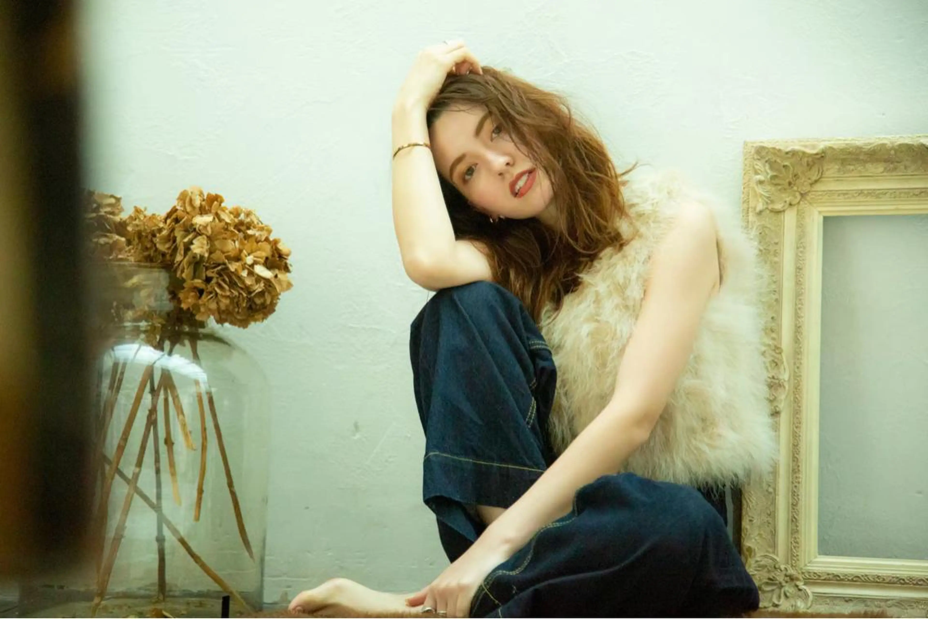 カラー 莉乃/縮毛矯正/髪質 改善/艶カラーのヘアスタイル