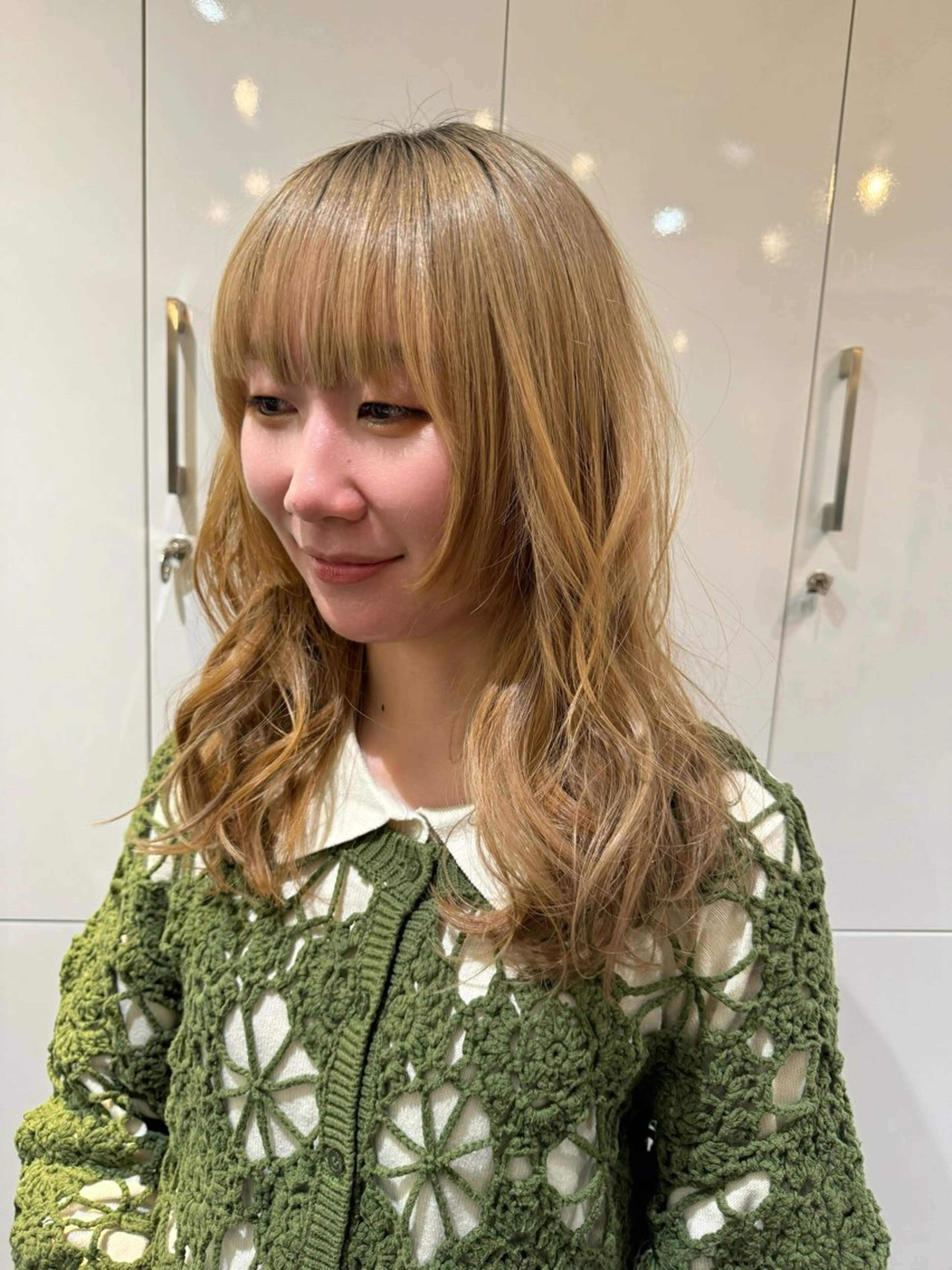 ロング 姫カット カット ヘアカラー トリートメント 赤み無し柔らかカラー 【梅田】madokaのヘアスタイル