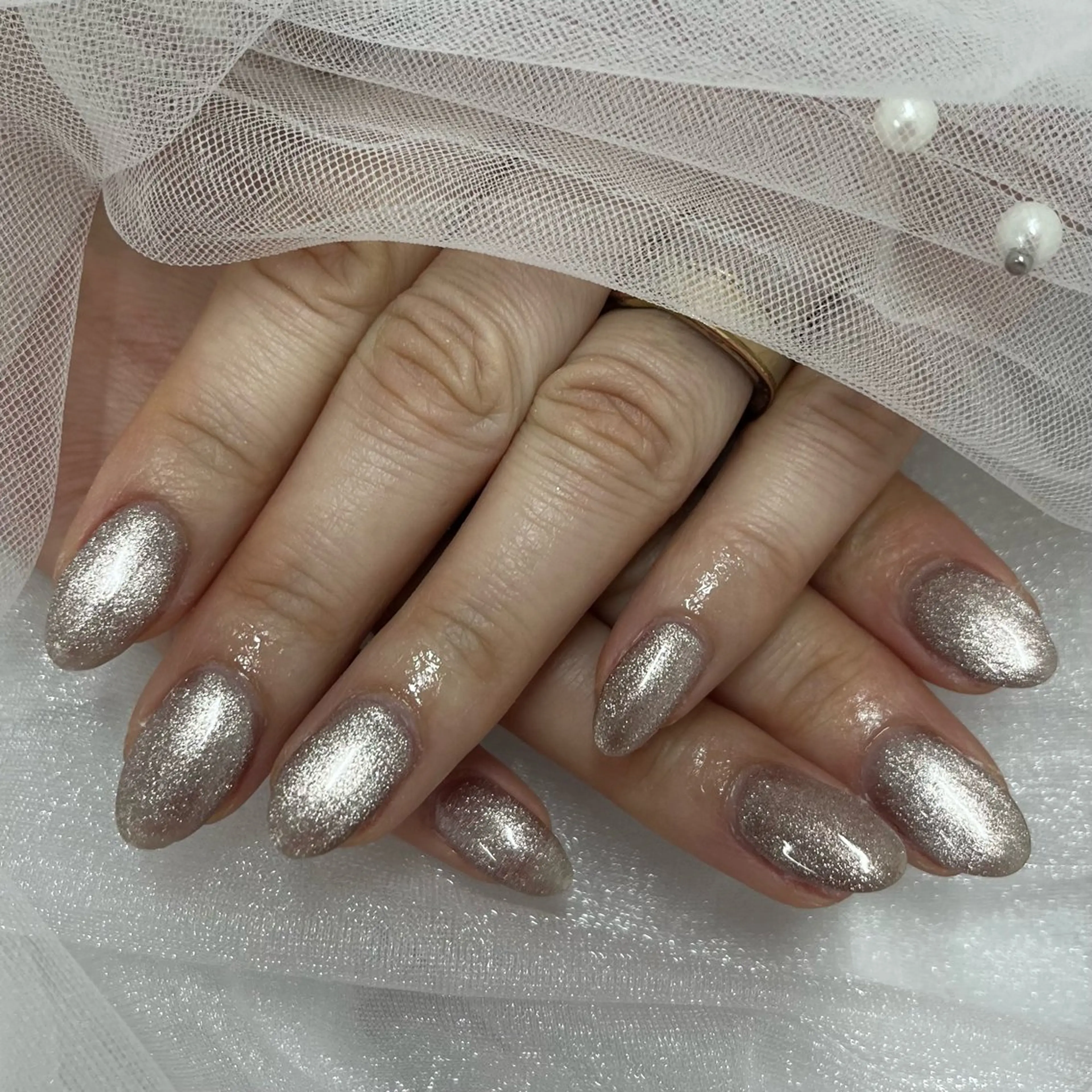 2ヶ月過ぎてからのご来店のリピーター様⊱ワンカラー/ラメグラ/マグネット⊰ハンドオフあり💅🏼 ⁺₊の写真