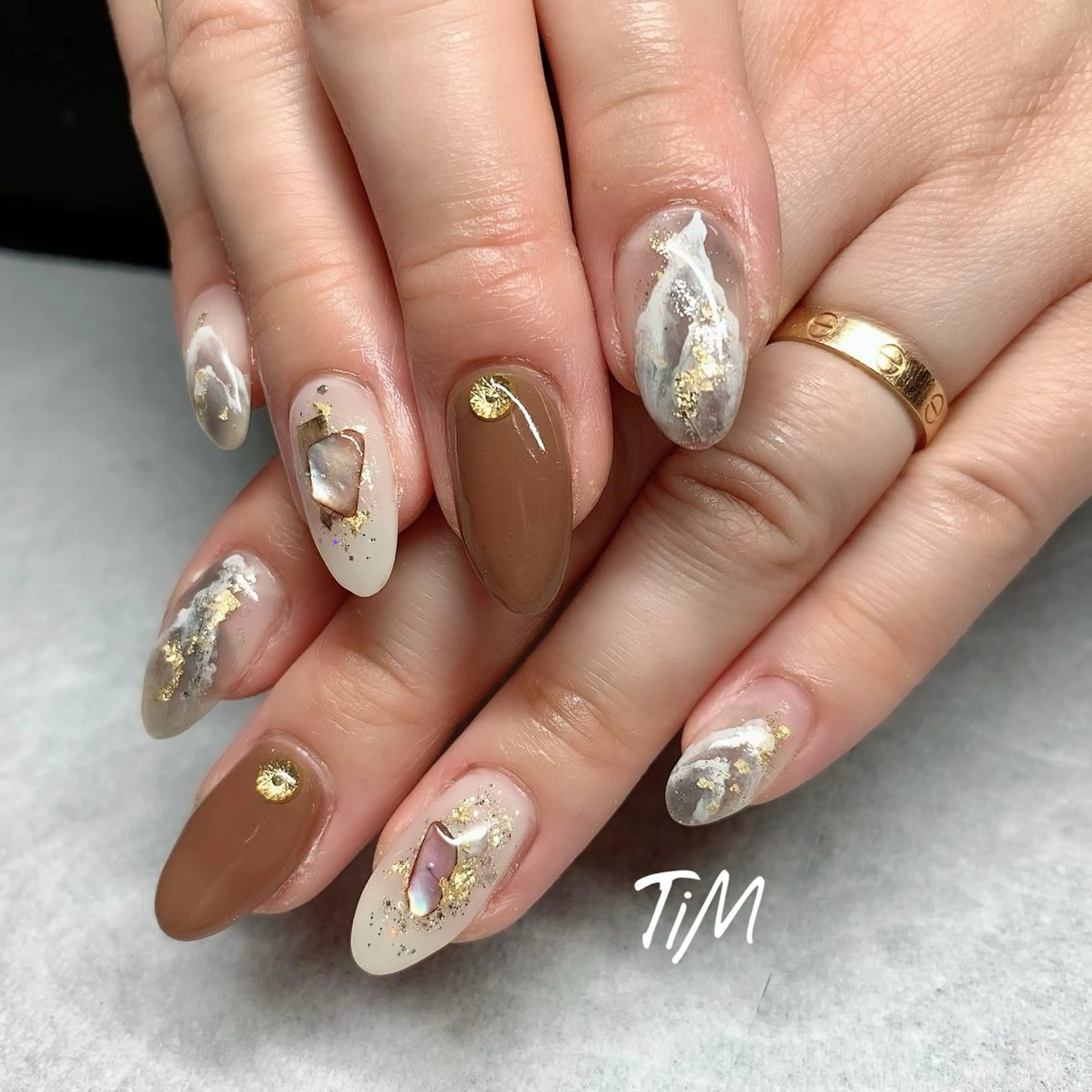 セミロング ネイル Beauty Studio TiM所属・TiM【ティム】 近鉄八尾店のマツエク・マツパデザイン