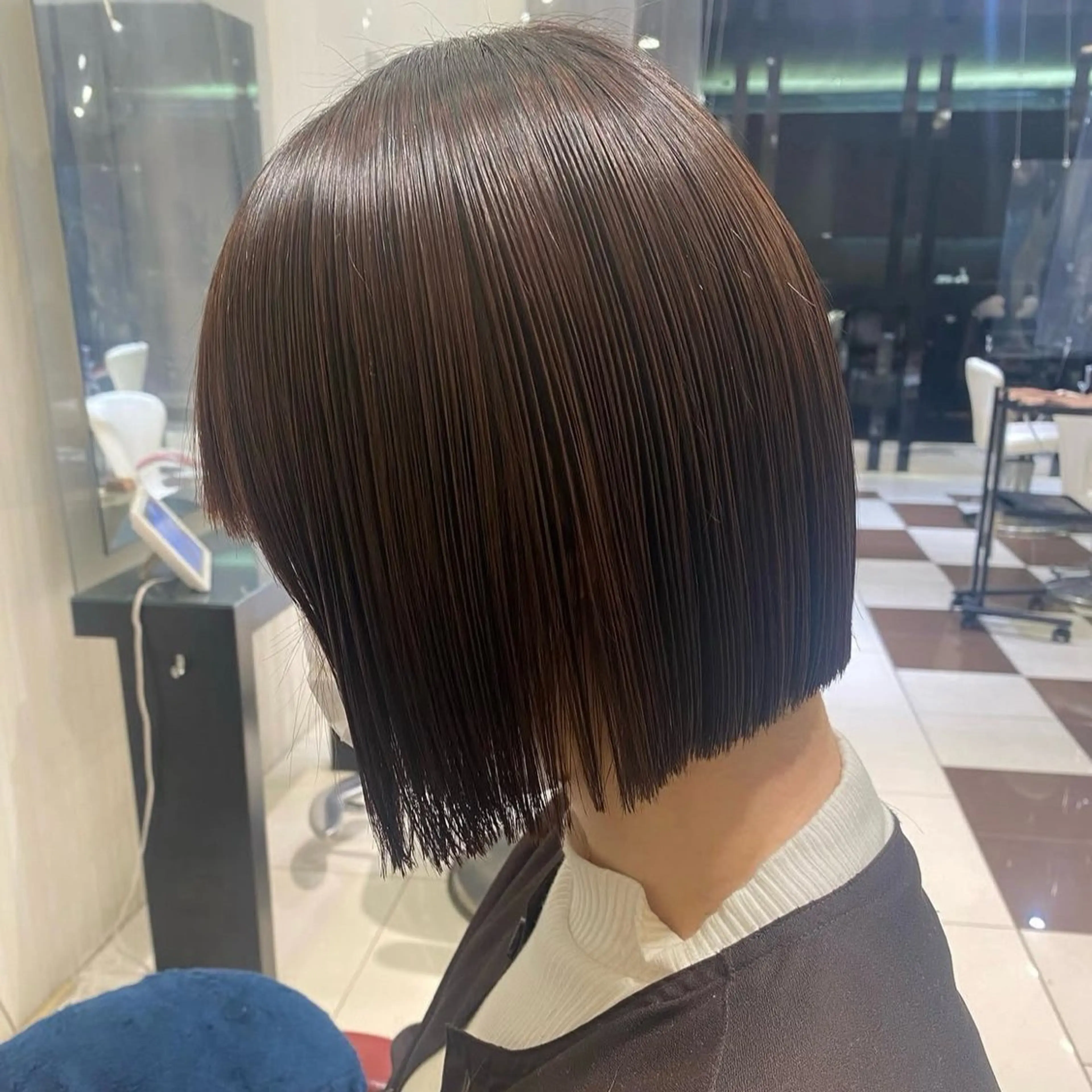 ショート 切りっぱなしボブ ボブ 韓国風🇰🇷 MAAYAのヘアスタイル