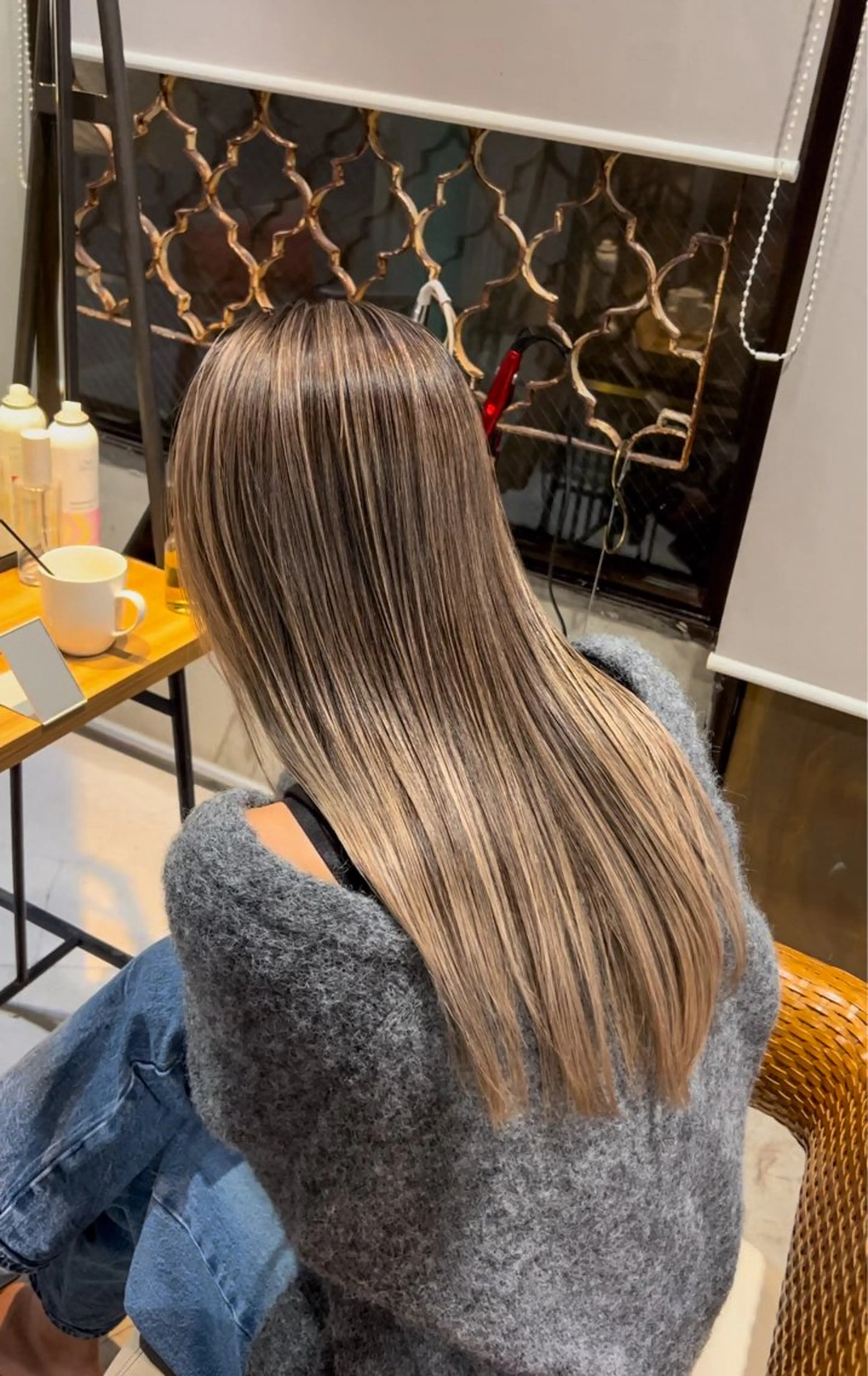 ロング カラー カット ヘアカラー トリートメント 海外デザイン🇺🇸 石渡諒太のヘアスタイル