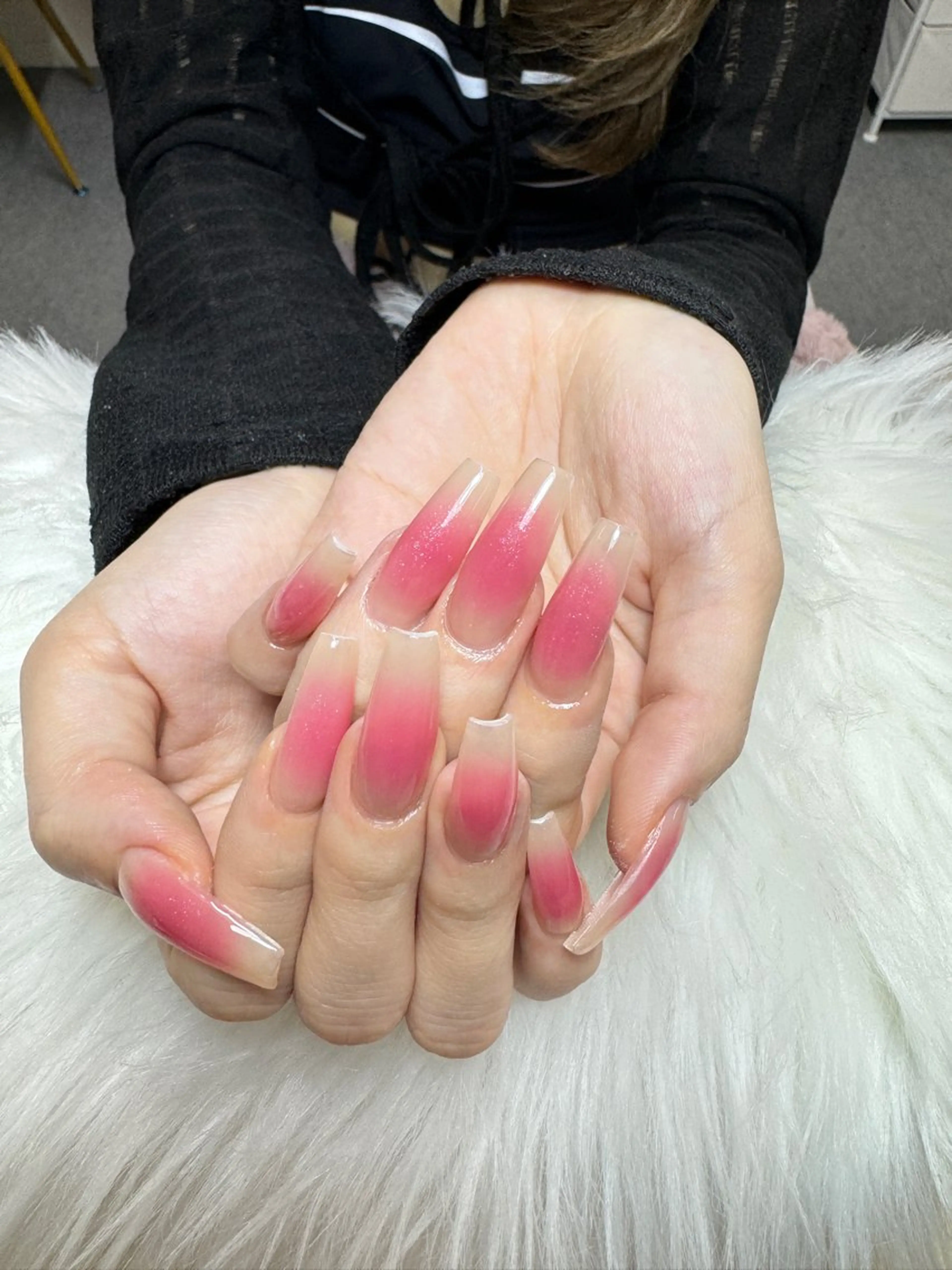 ❣️【初回ジェルオフ無料ケア込み】 スカルプ長さだしチークネイル💖の写真