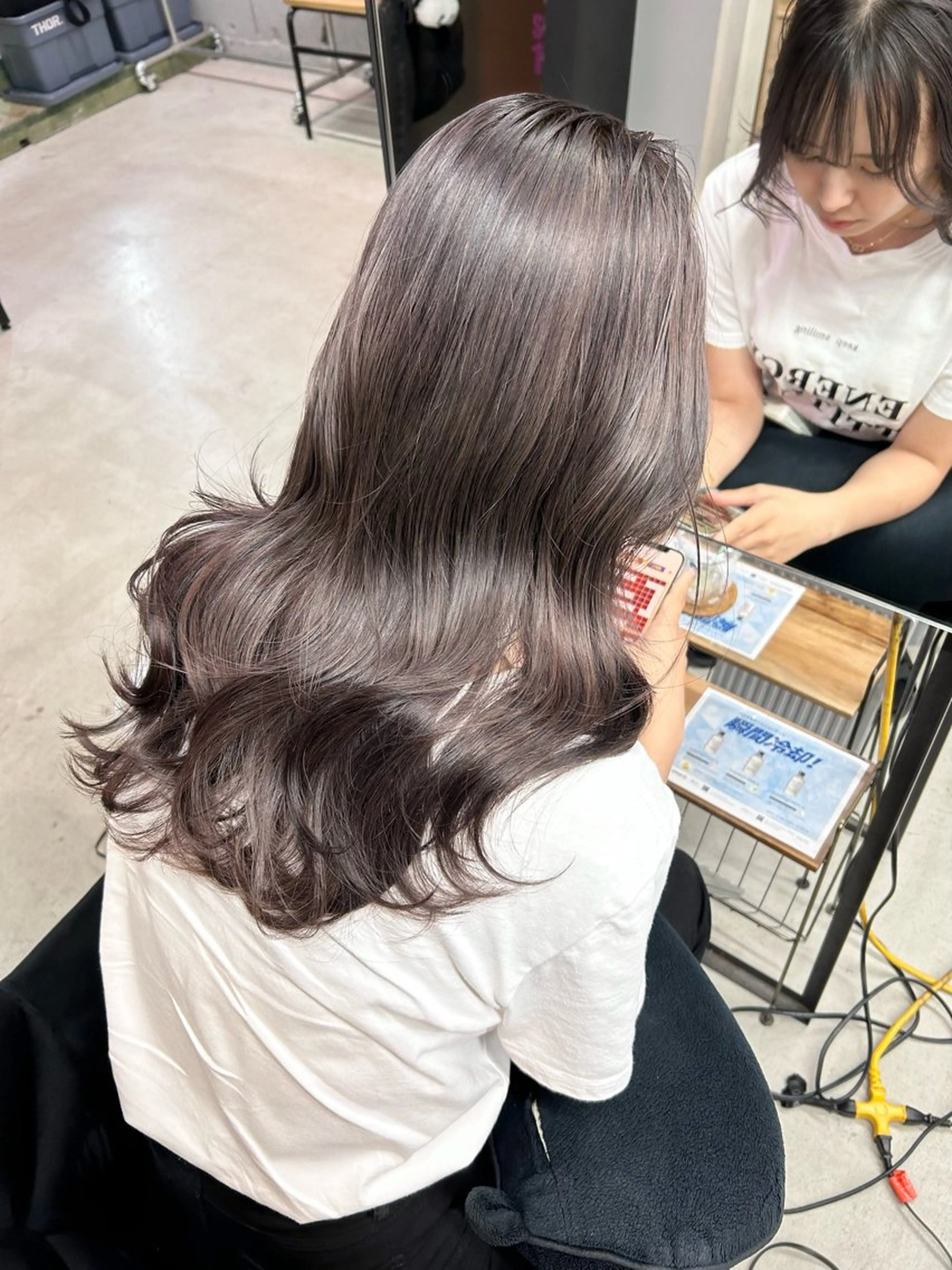 ロング カラー ベージュカラー ブリーチ 札幌パーマ 髪質改善/後藤海音のヘアスタイル