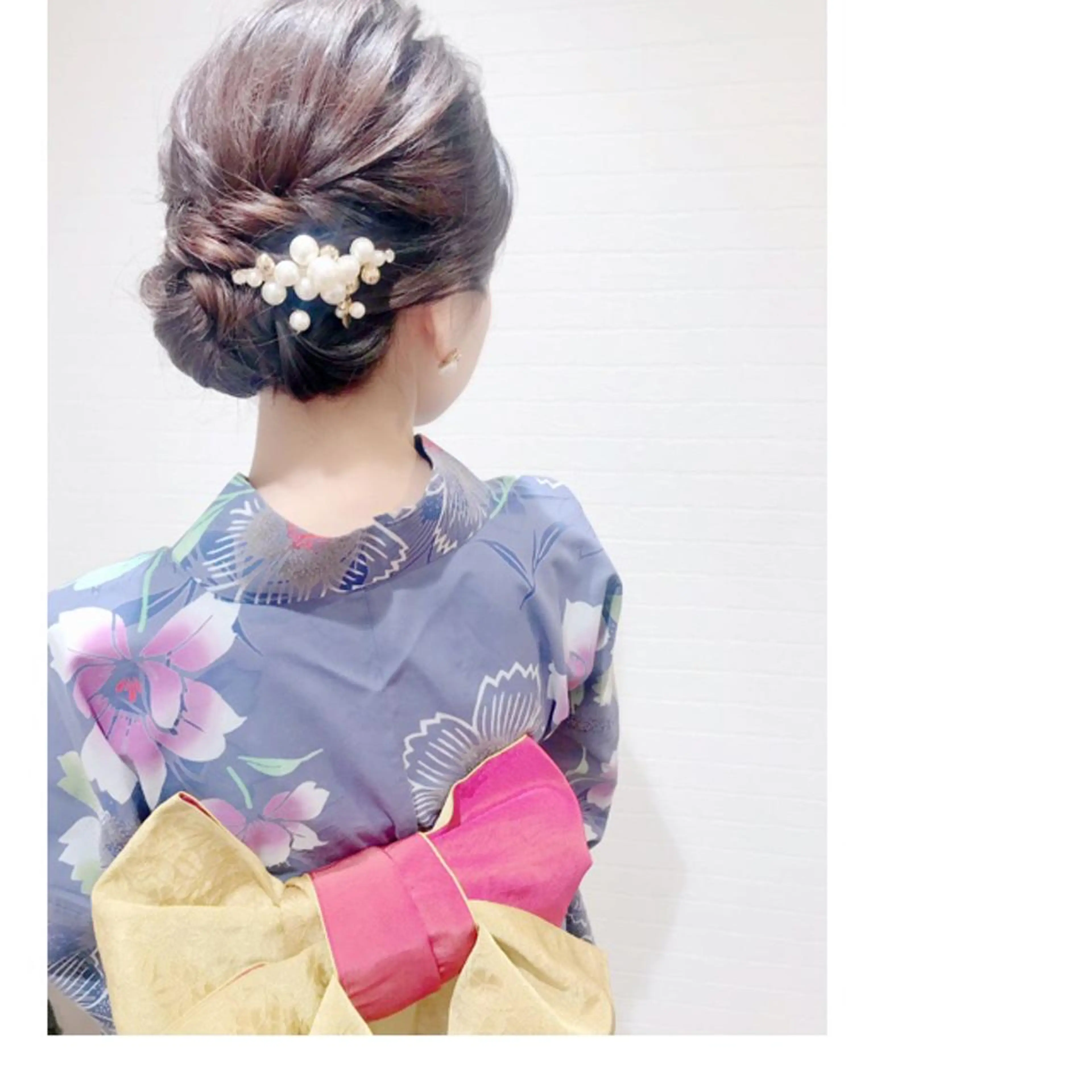 ミディアム ヘアアレンジ 浴衣 GRANLUSSO 〜グランルッソ駅前店所属・木口 嘉美のヘアスタイル