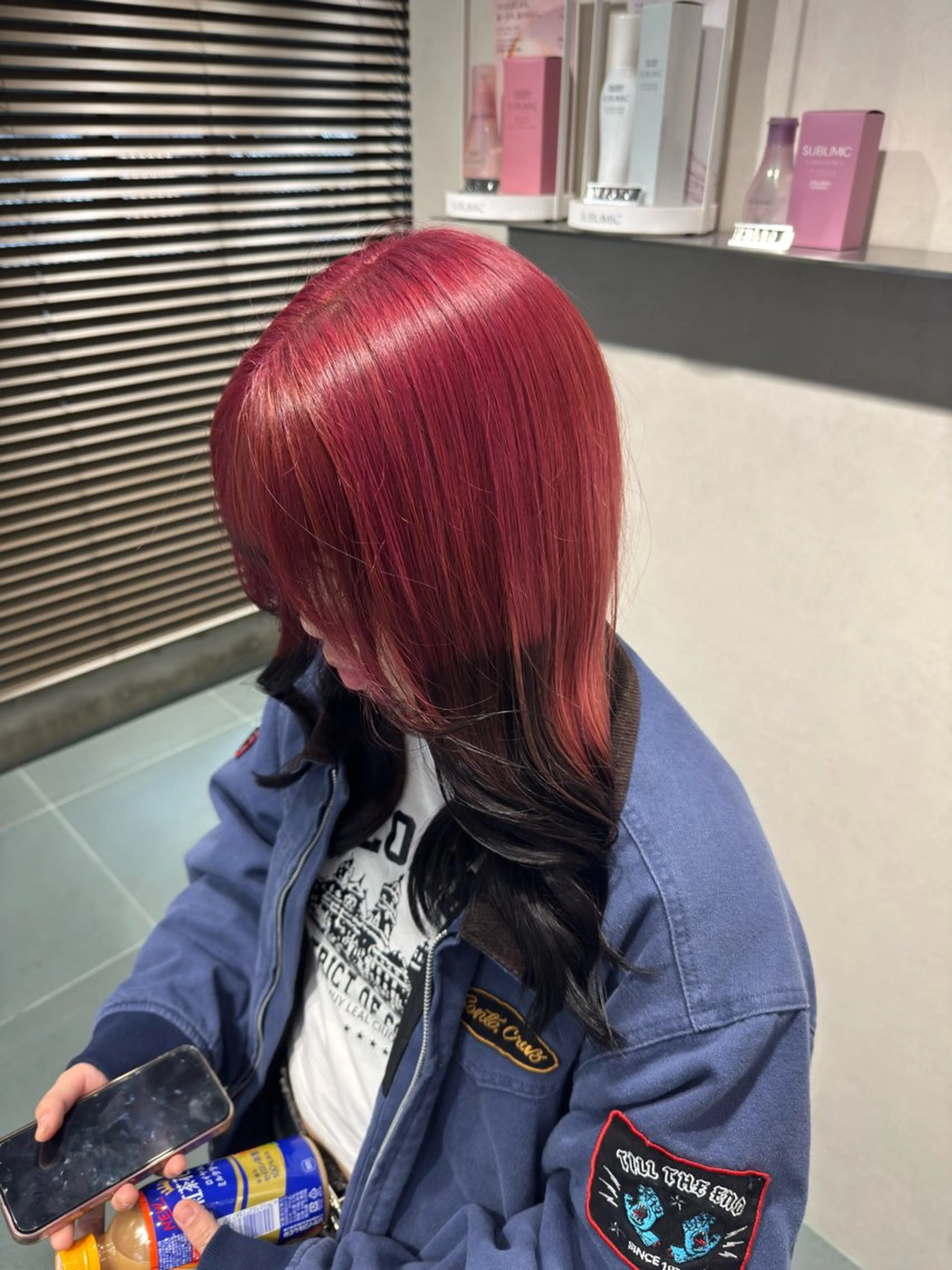 ミディアム カラー ヘアカラー 立川/レイヤー/ 複雑履歴/ 西川翔真のヘアスタイル