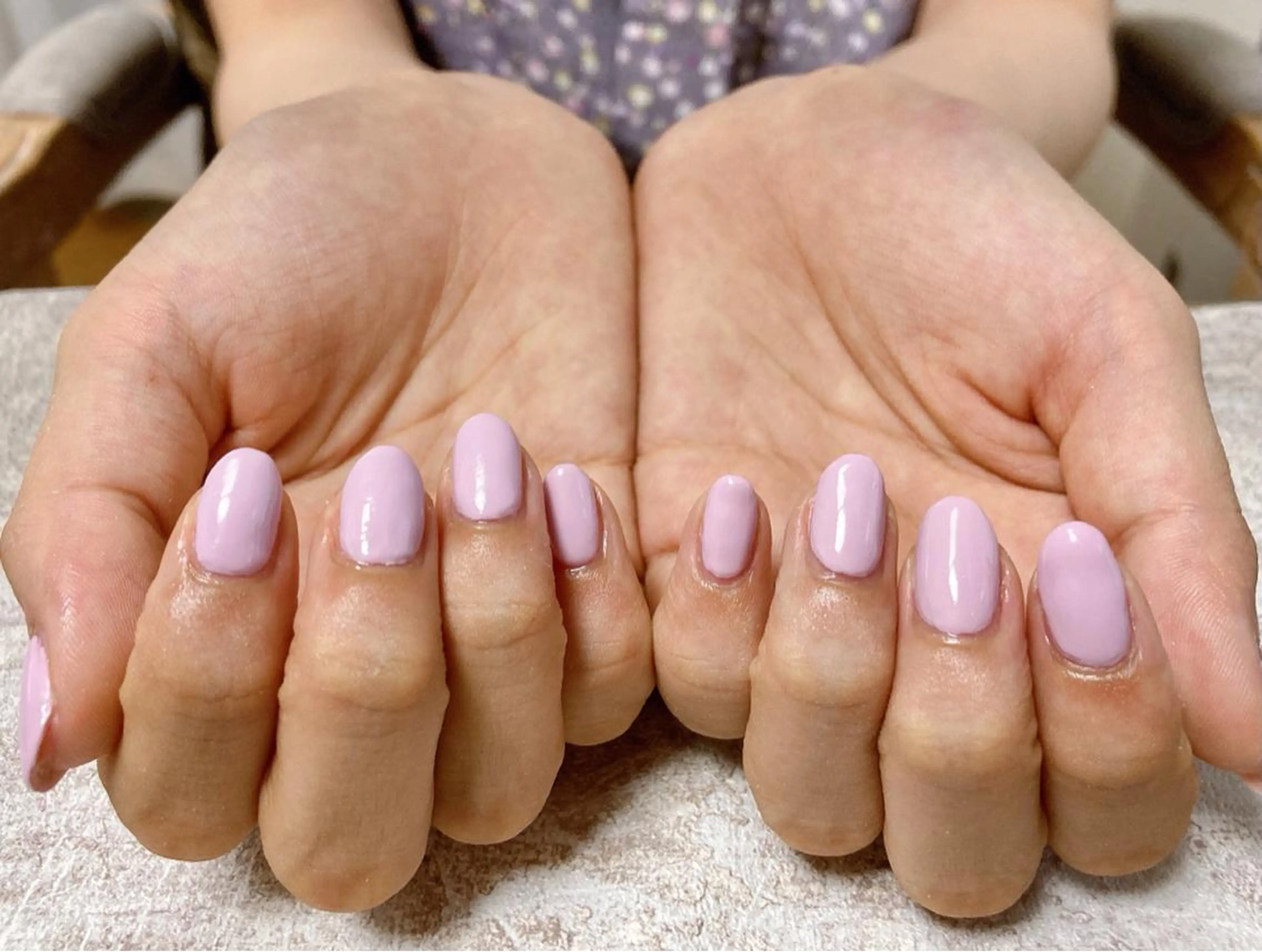 ネイル ワンカラーネイル ハンドネイル Mogu nail 二子玉川のネイルデザイン