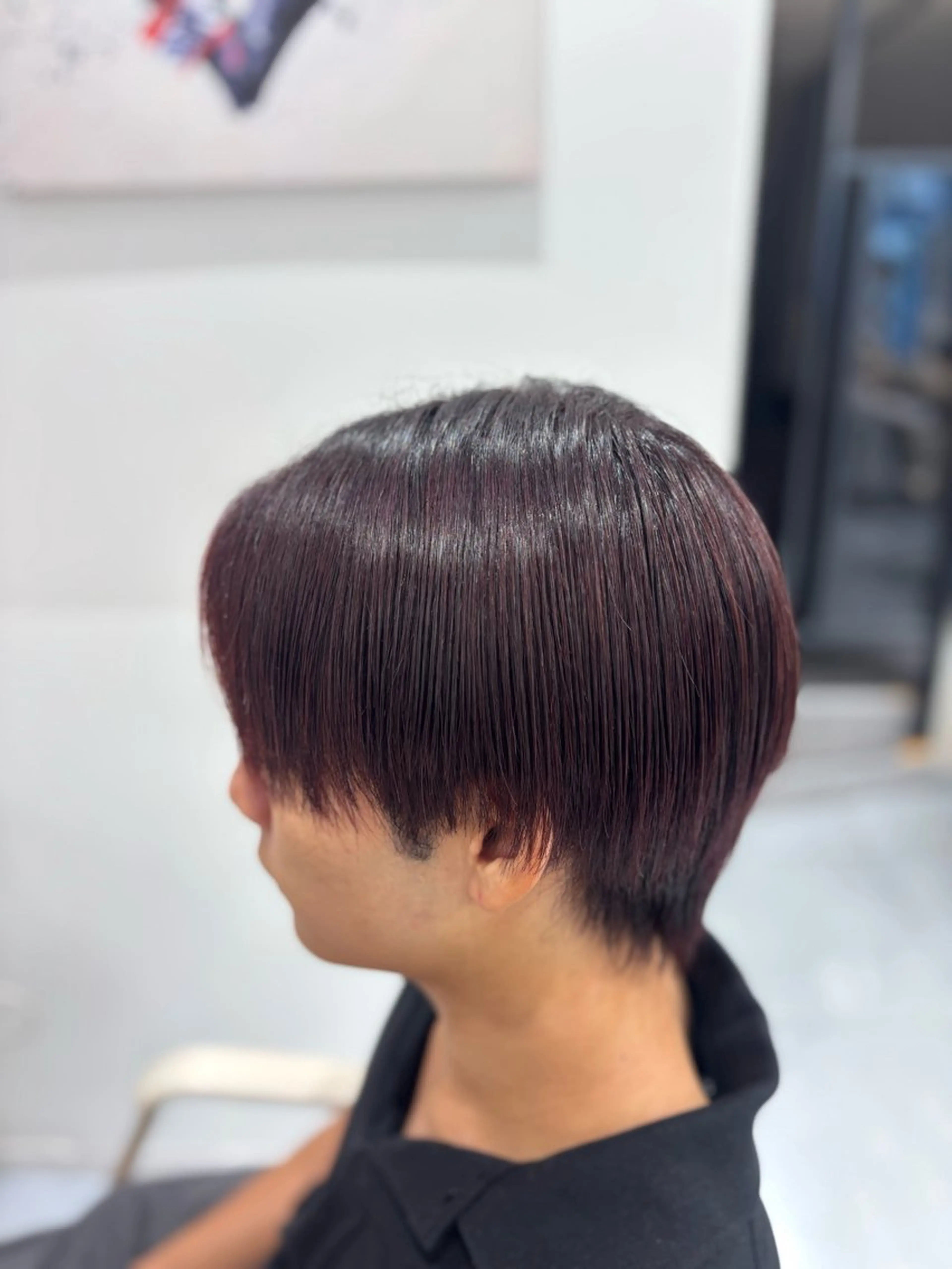 ショート カラー メンズ カット ヘアカラー メンズ特化韓国風 パーマスタイル/りんのヘアスタイル