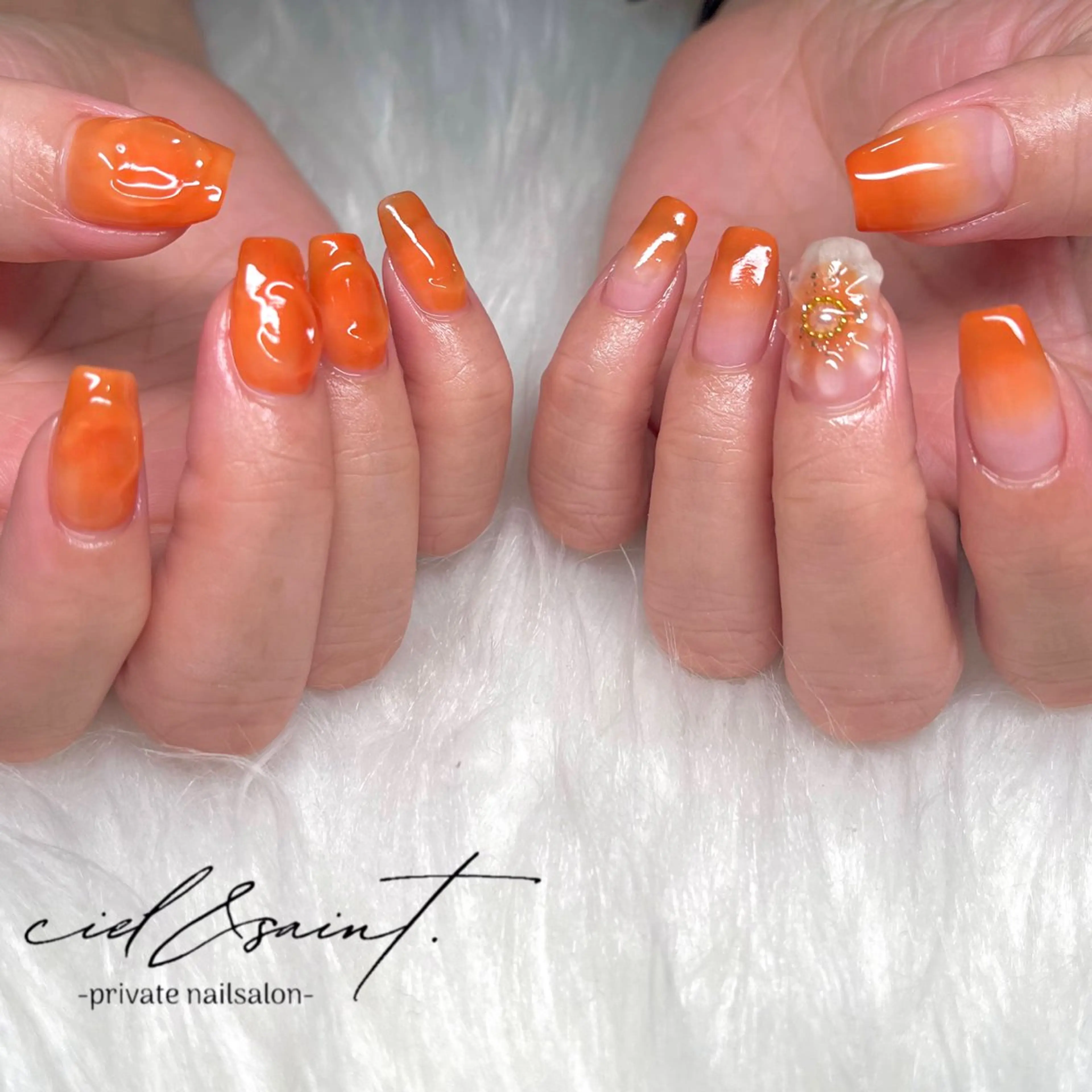 ネイル ハンドネイル nail salon ciel&saintのネイルデザイン