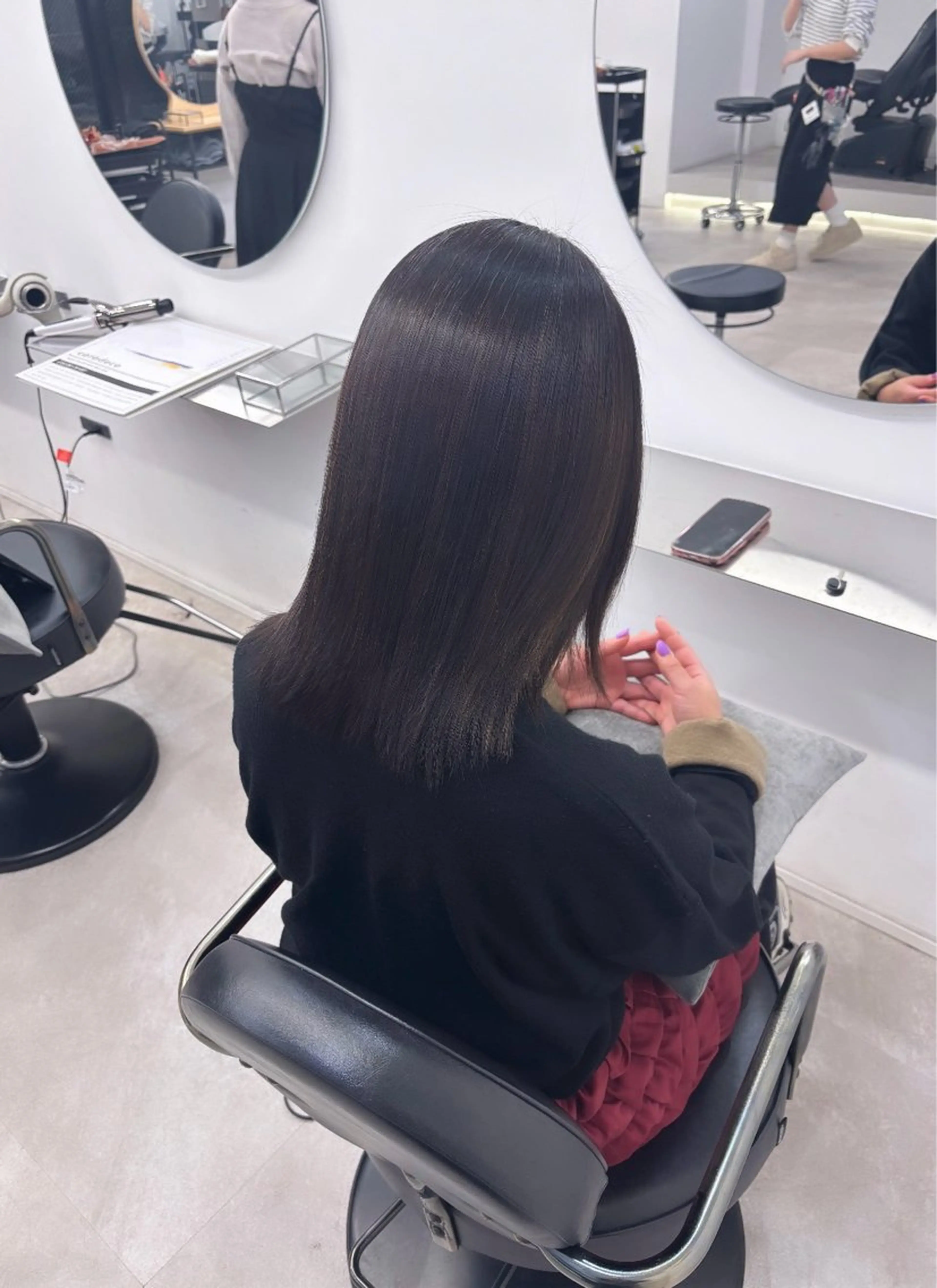 ミディアム 縮毛矯正 そ らのヘアスタイル