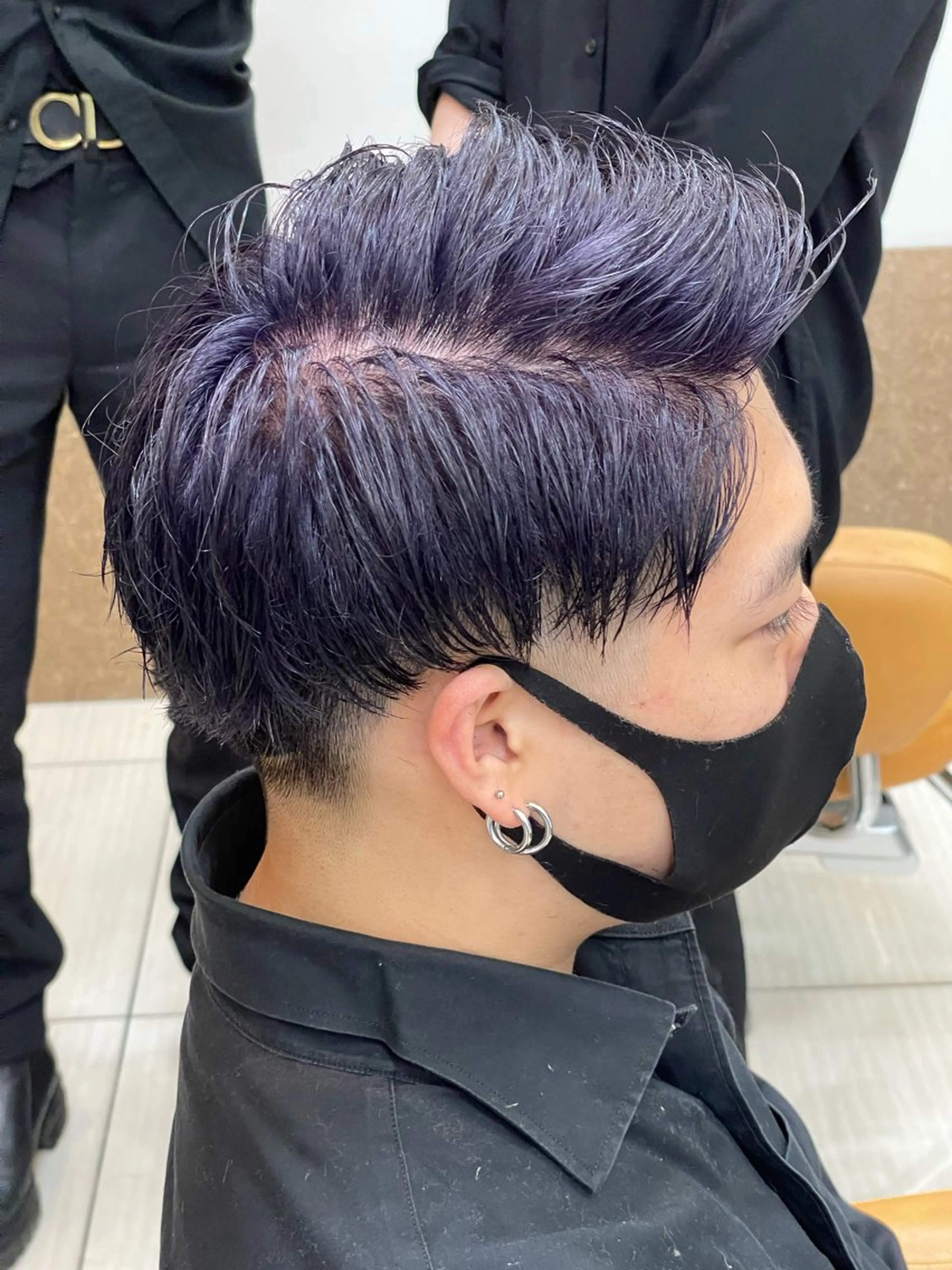 ショート カラー ブリーチ ケアブリーチ ダブルカラー バイオレットカラー 髪質改善 カット ヘアカラー トリートメント SOYON西大寺店所属・ダブルカラー/ 髪質改善💎安藤のヘアスタイル