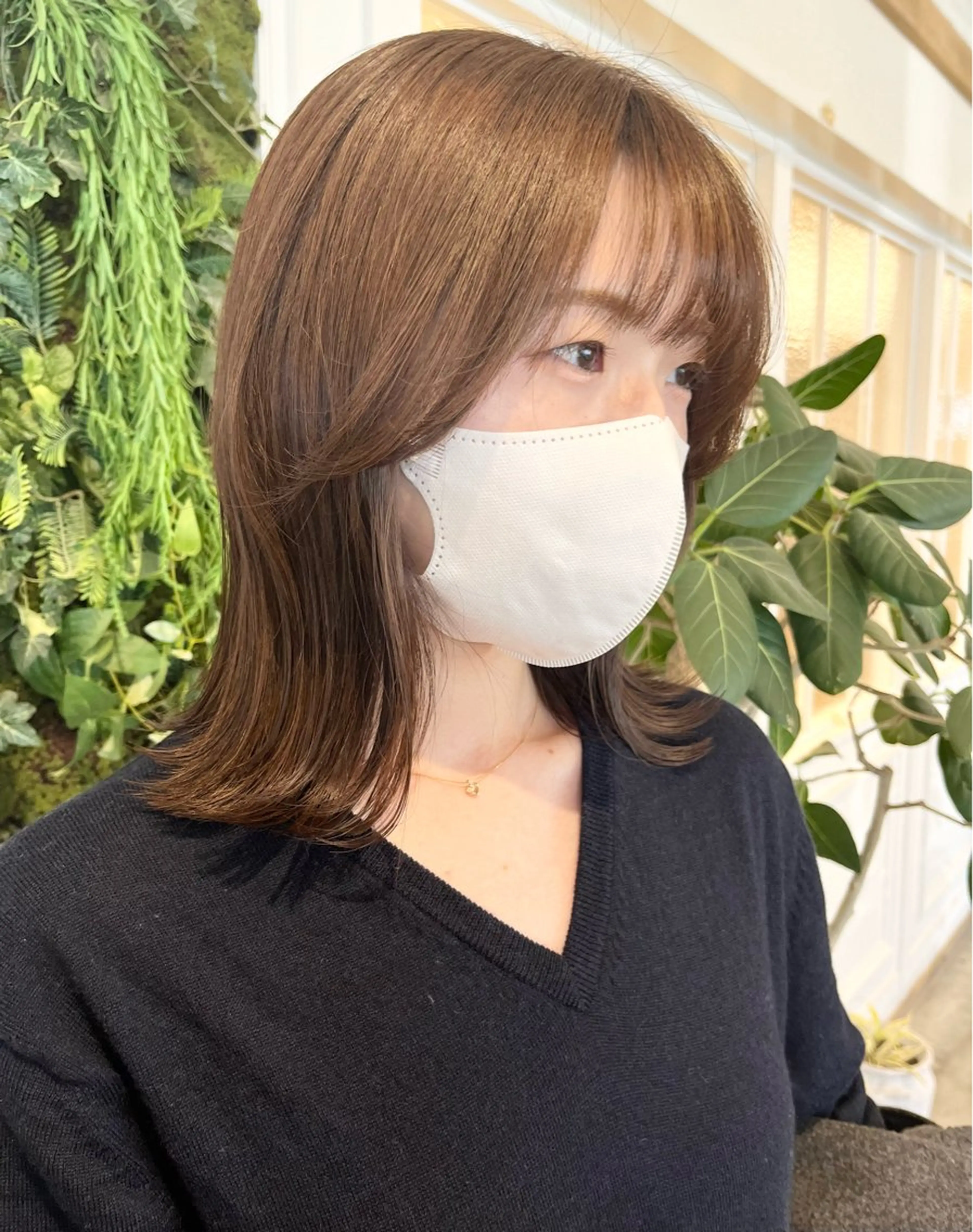 ミディアム 外ハネヘア 會田 /レイヤーカットのヘアスタイル