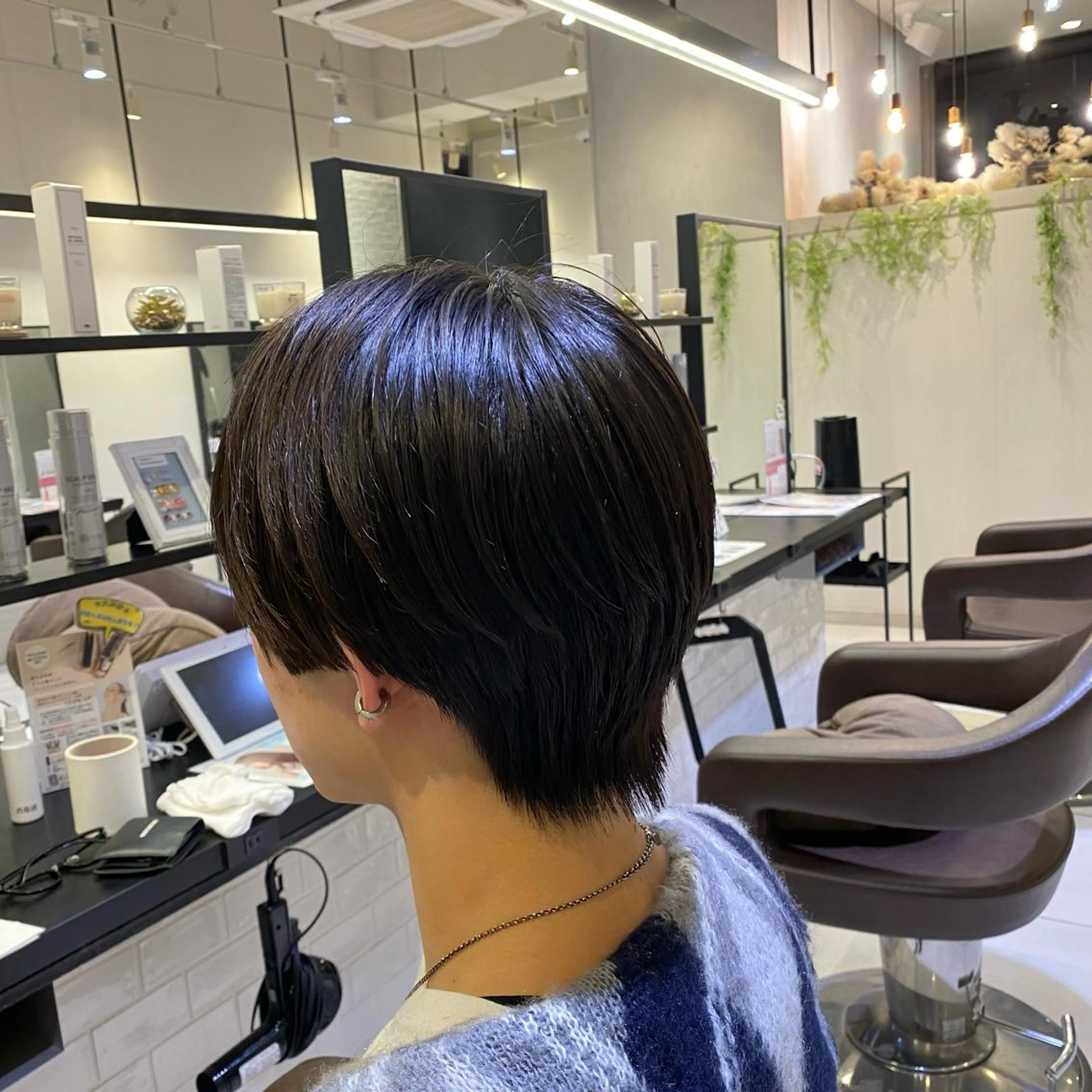 ショート パーマ メンズ ショートヘア 野老 海音のヘアスタイル